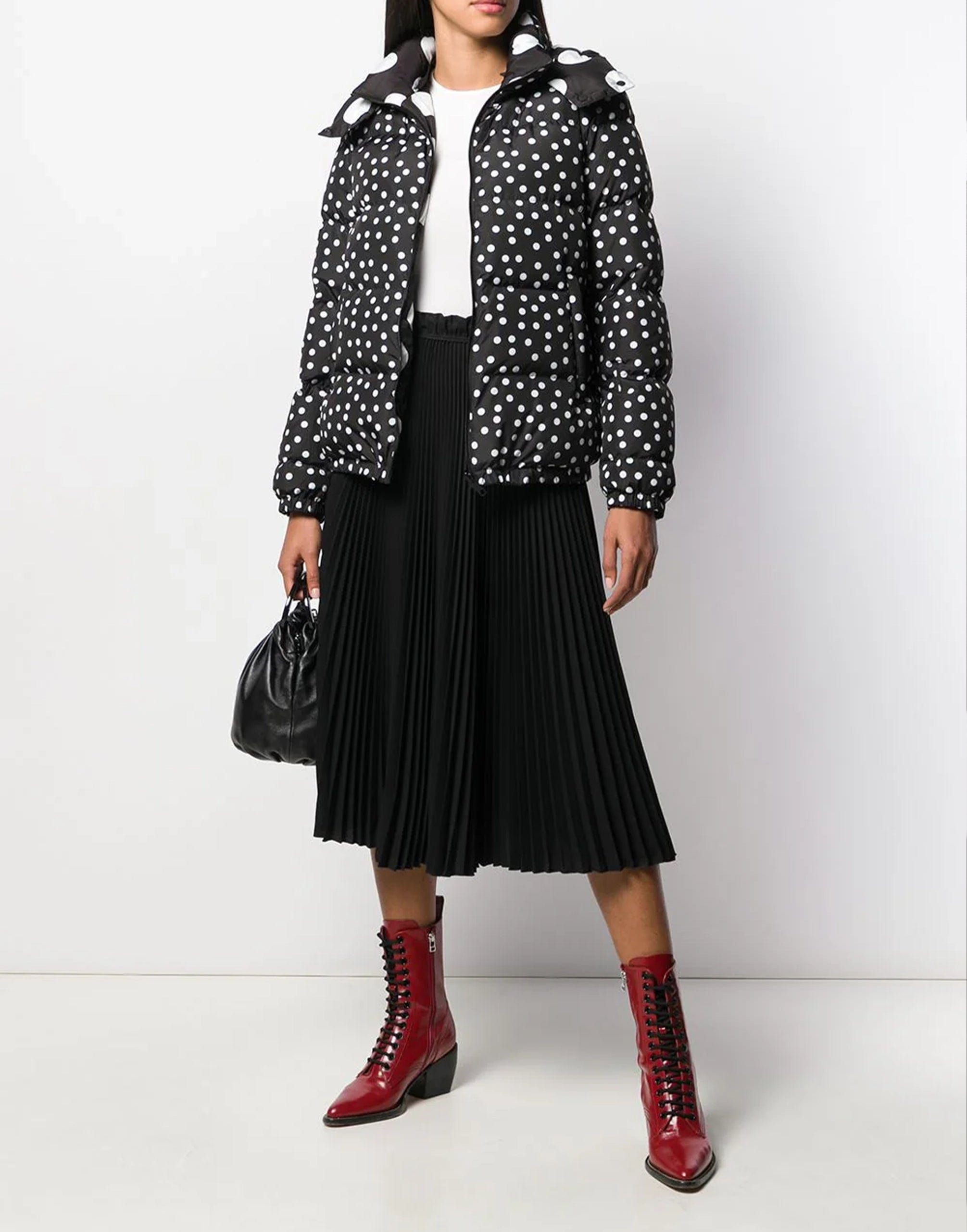 Dolce & Gabbana Reversible Polka Dot Puffer Jacket