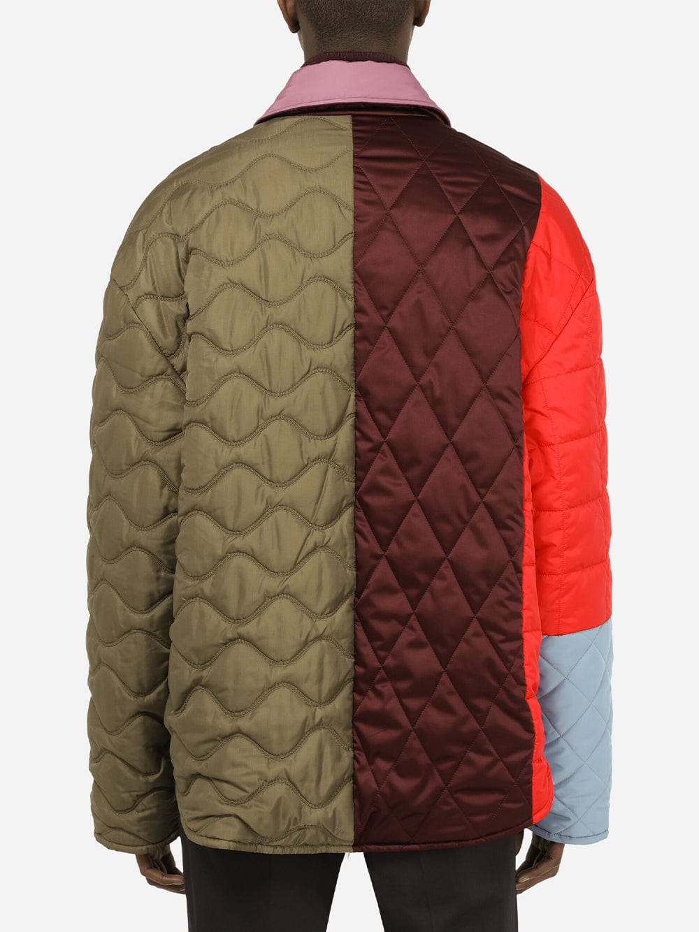 Dolce & Gabbana Reversible Quilted Nylon Jacket With Plate