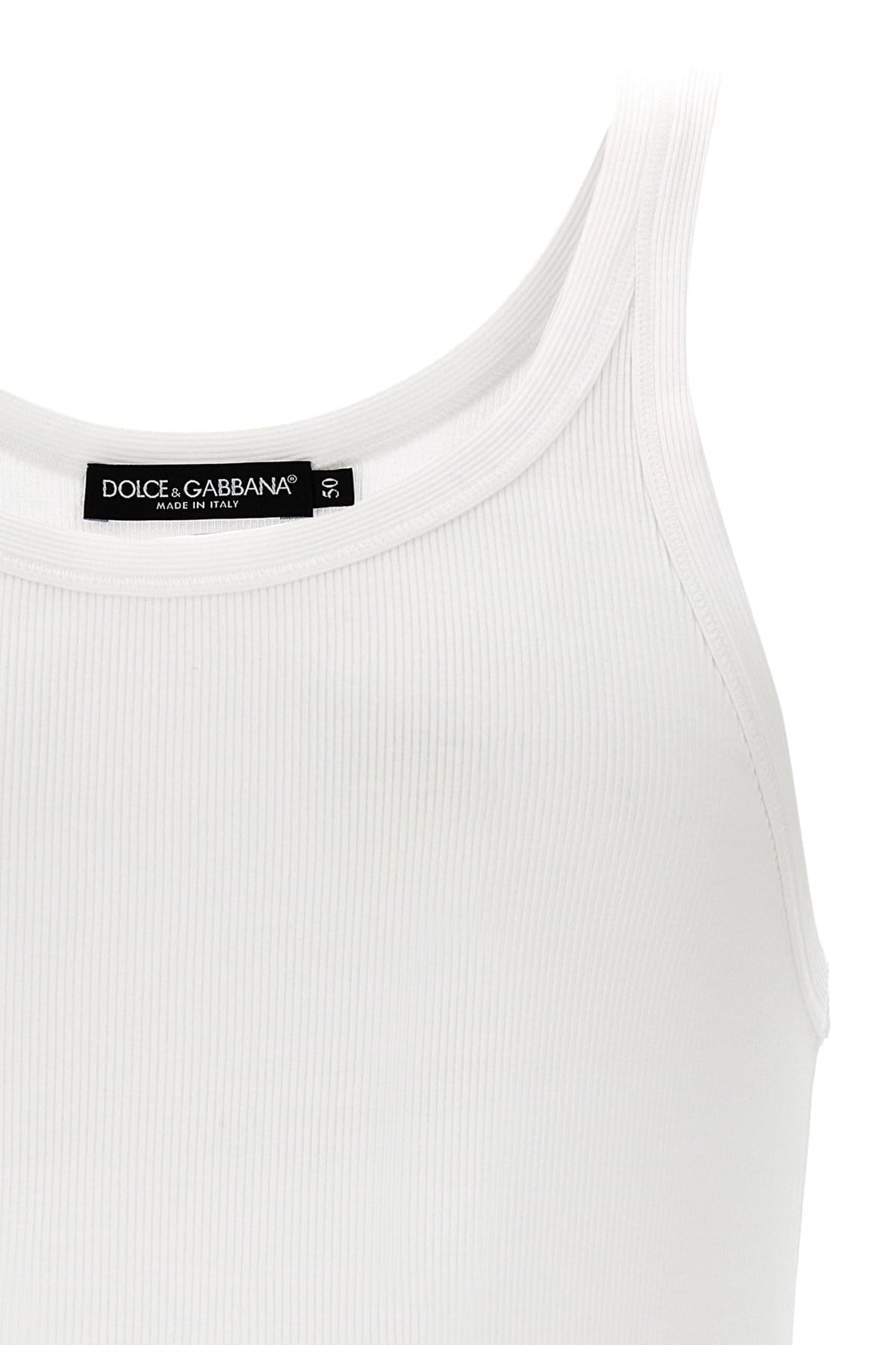 Dolce & Gabbana Dolce & Gabbana Ribbed Cotton Tank Top
