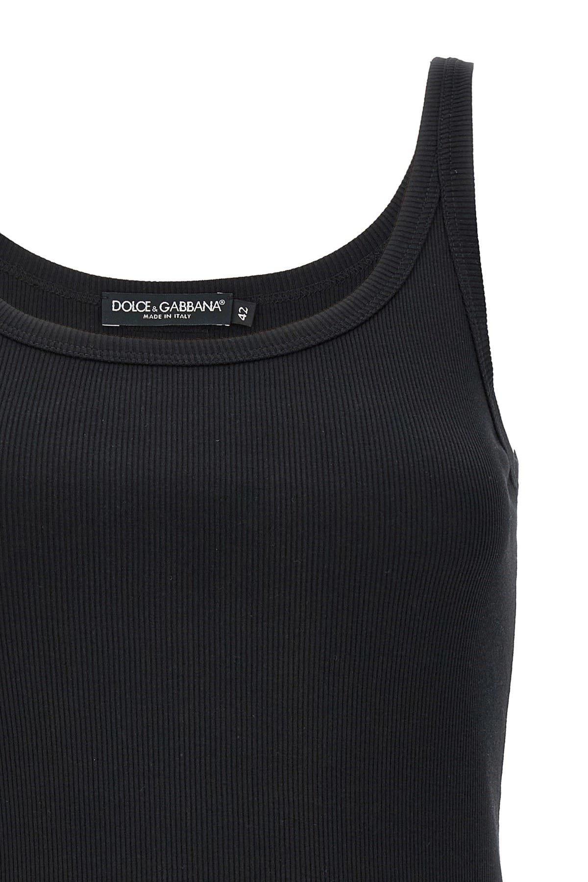 Dolce & Gabbana Dolce & Gabbana Ribbed Cotton Tank Top