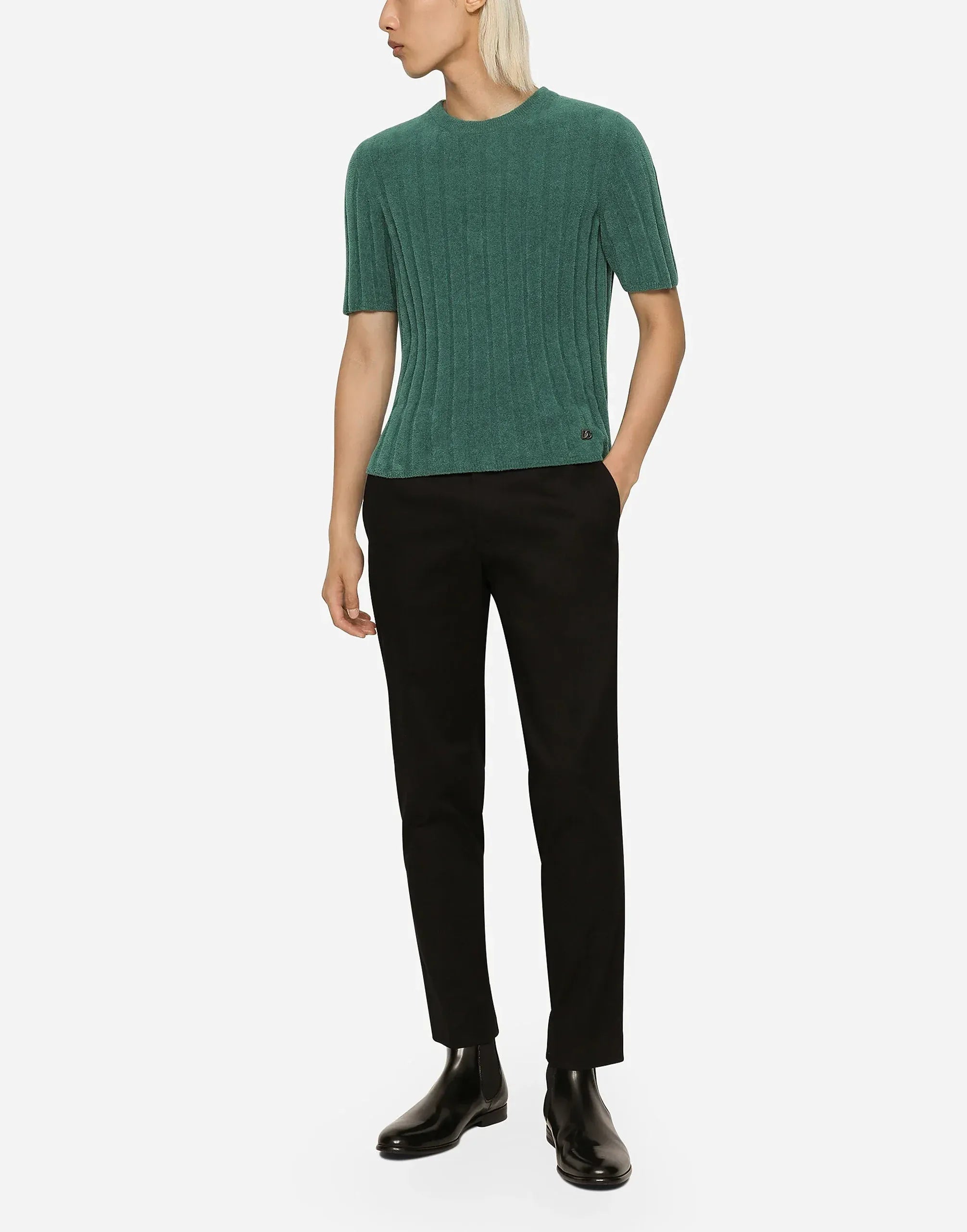 Dolce & Gabbana Ribbed Round-Neck Sweater
