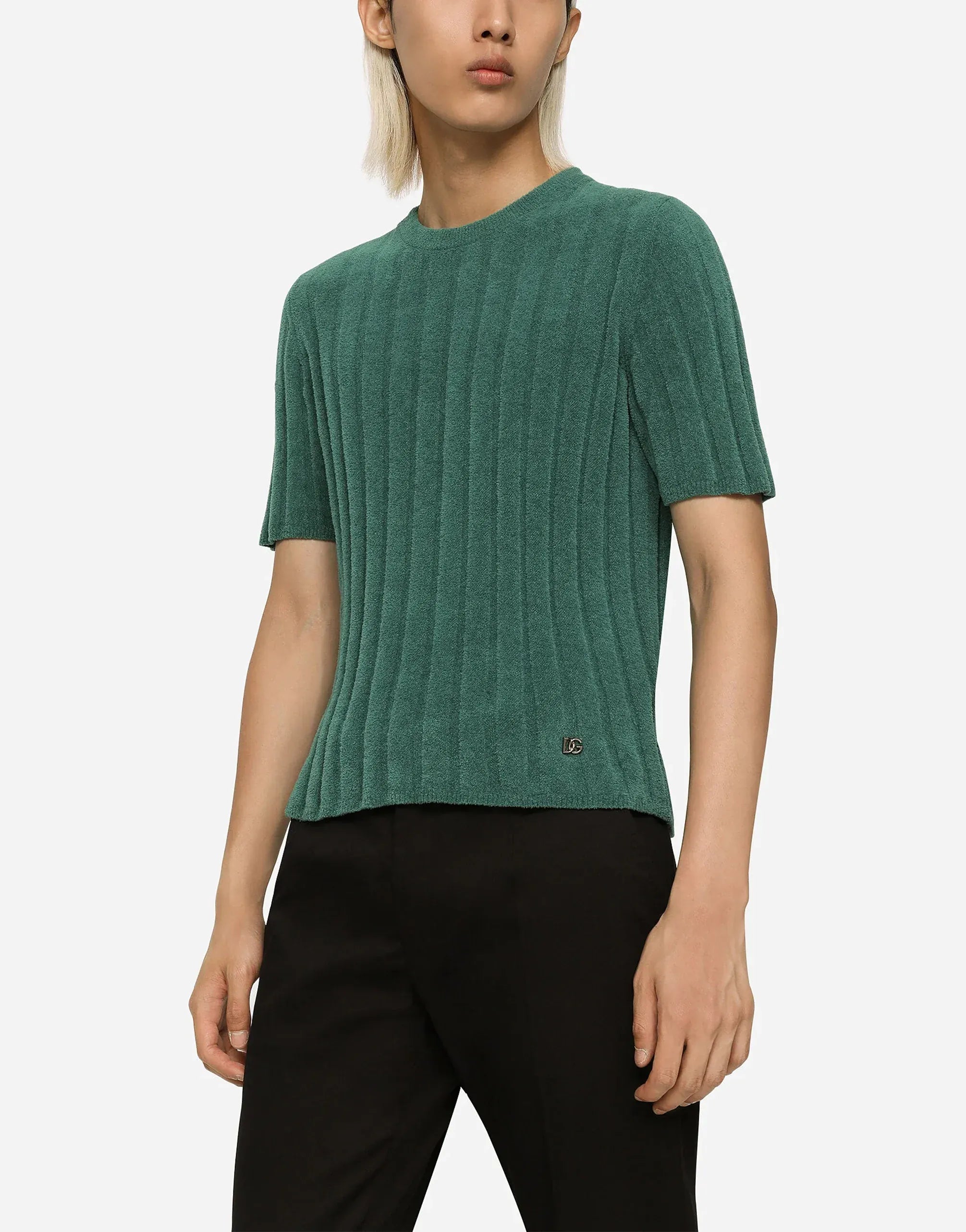 Dolce & Gabbana Ribbed Round-Neck Sweater