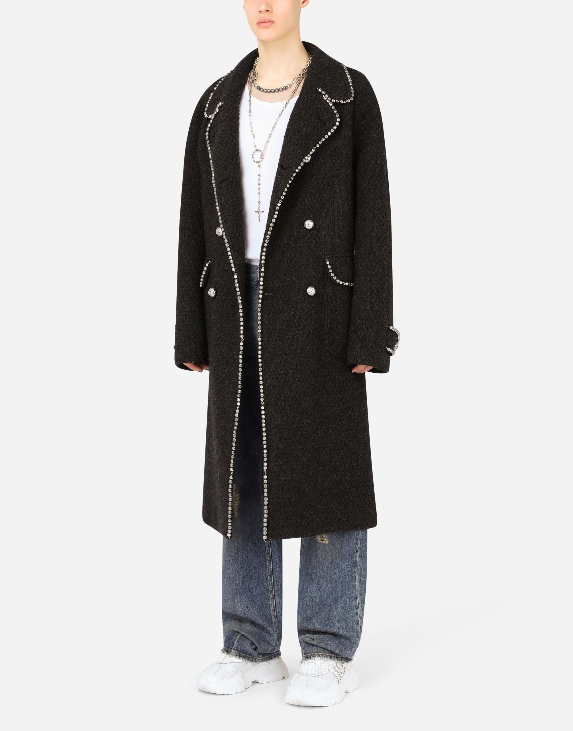 Dolce & Gabbana Ripped Wide-Leg Jeans