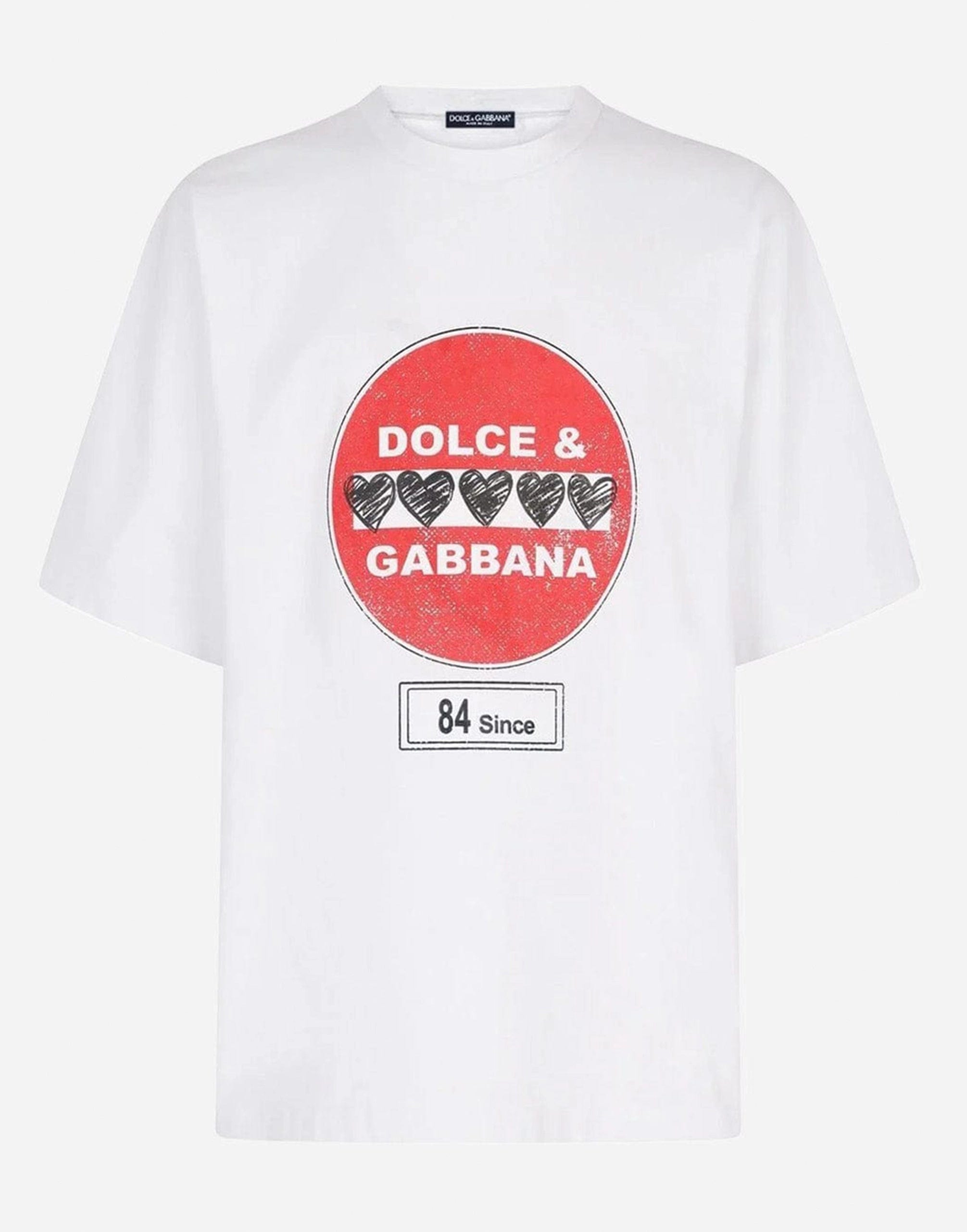 Dolce & Gabbana Road-sign Print T-Shirt