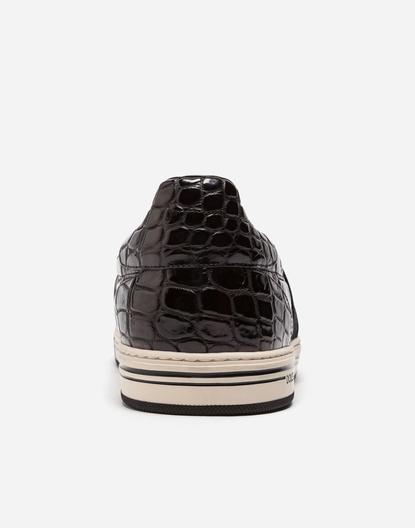 Rome Slip-On Sneakers In Crocodile Leather