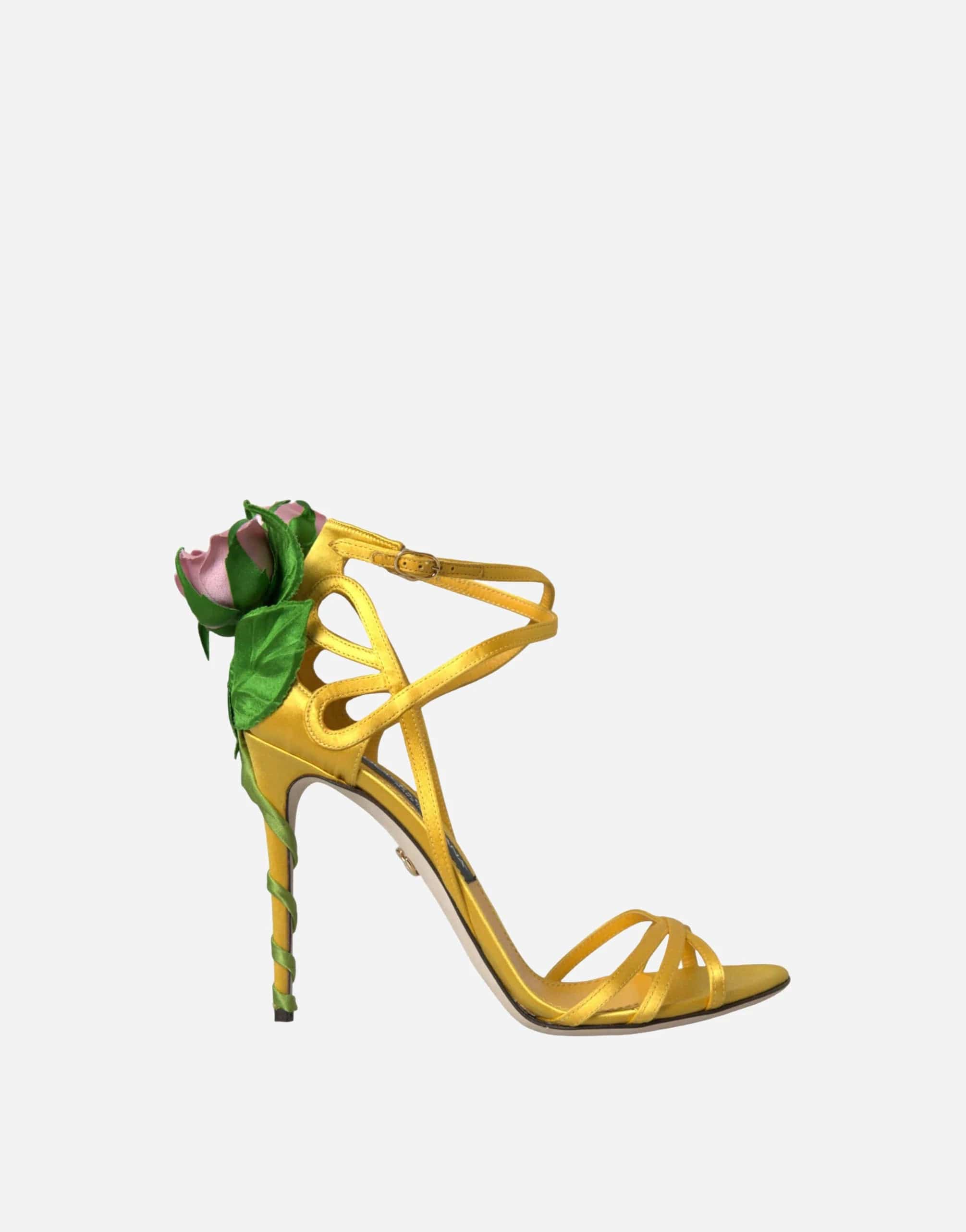 Dolce & Gabbana Rose Heel Sandals