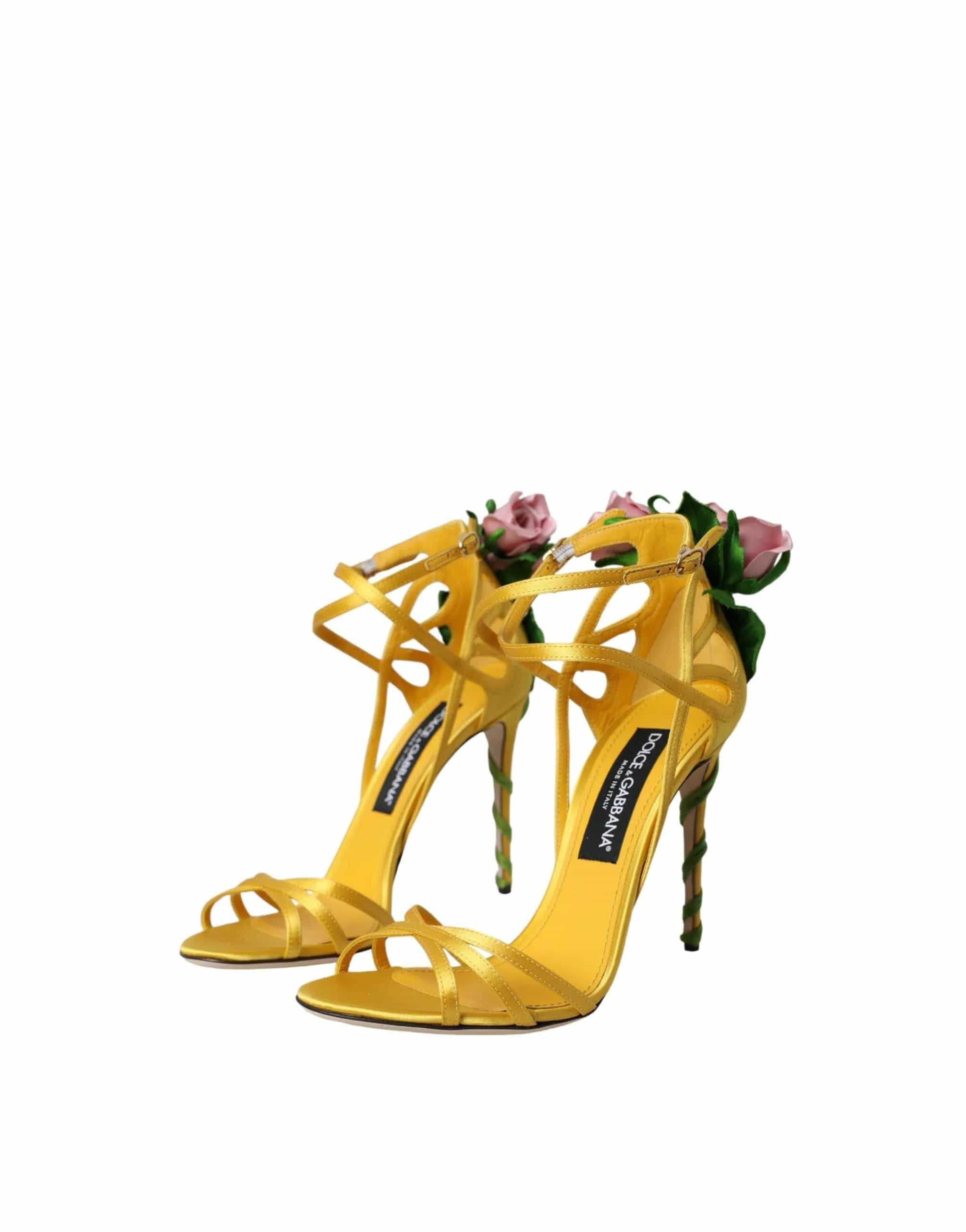 Dolce & Gabbana Rose Heel Sandals