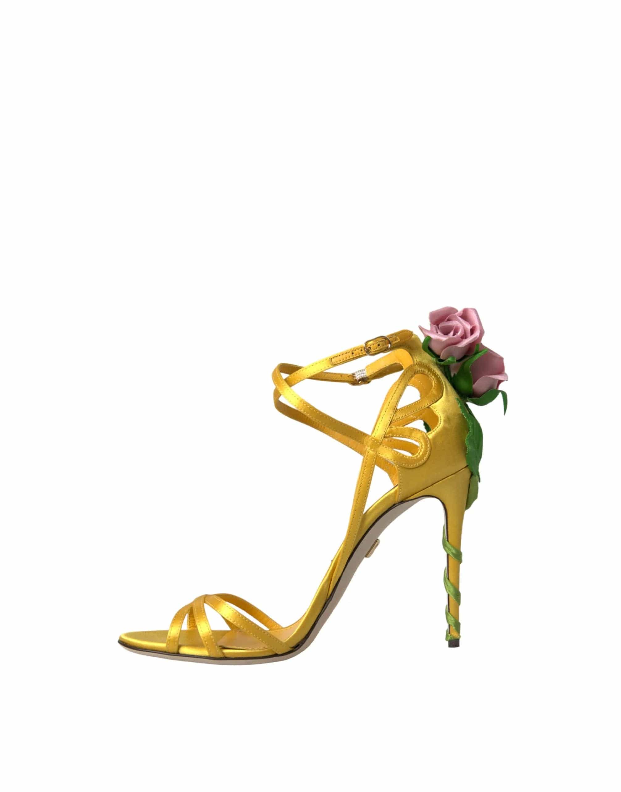 Dolce & Gabbana Rose Heel Sandals