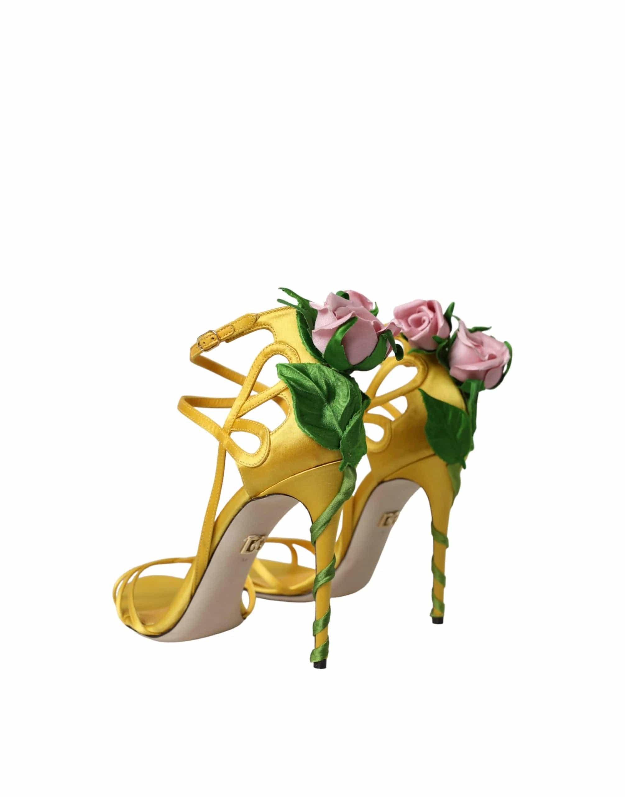 Dolce & Gabbana Rose Heel Sandals