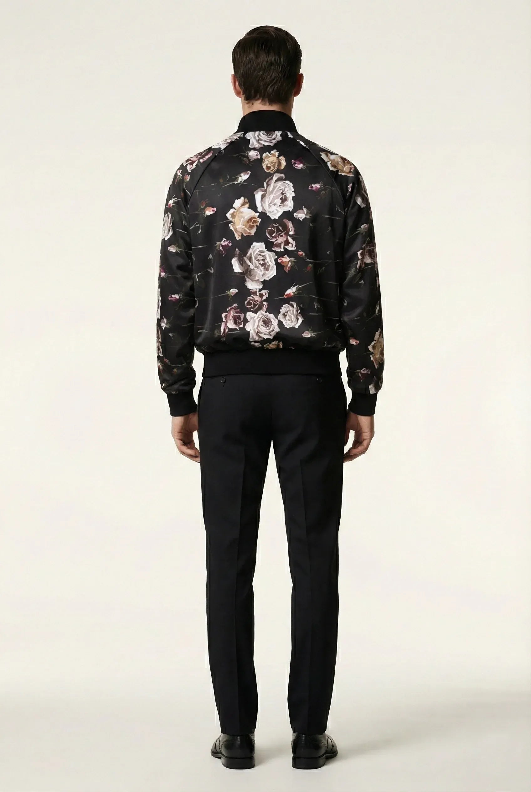 Dolce & Gabbana 玫瑰图案棒球夹克