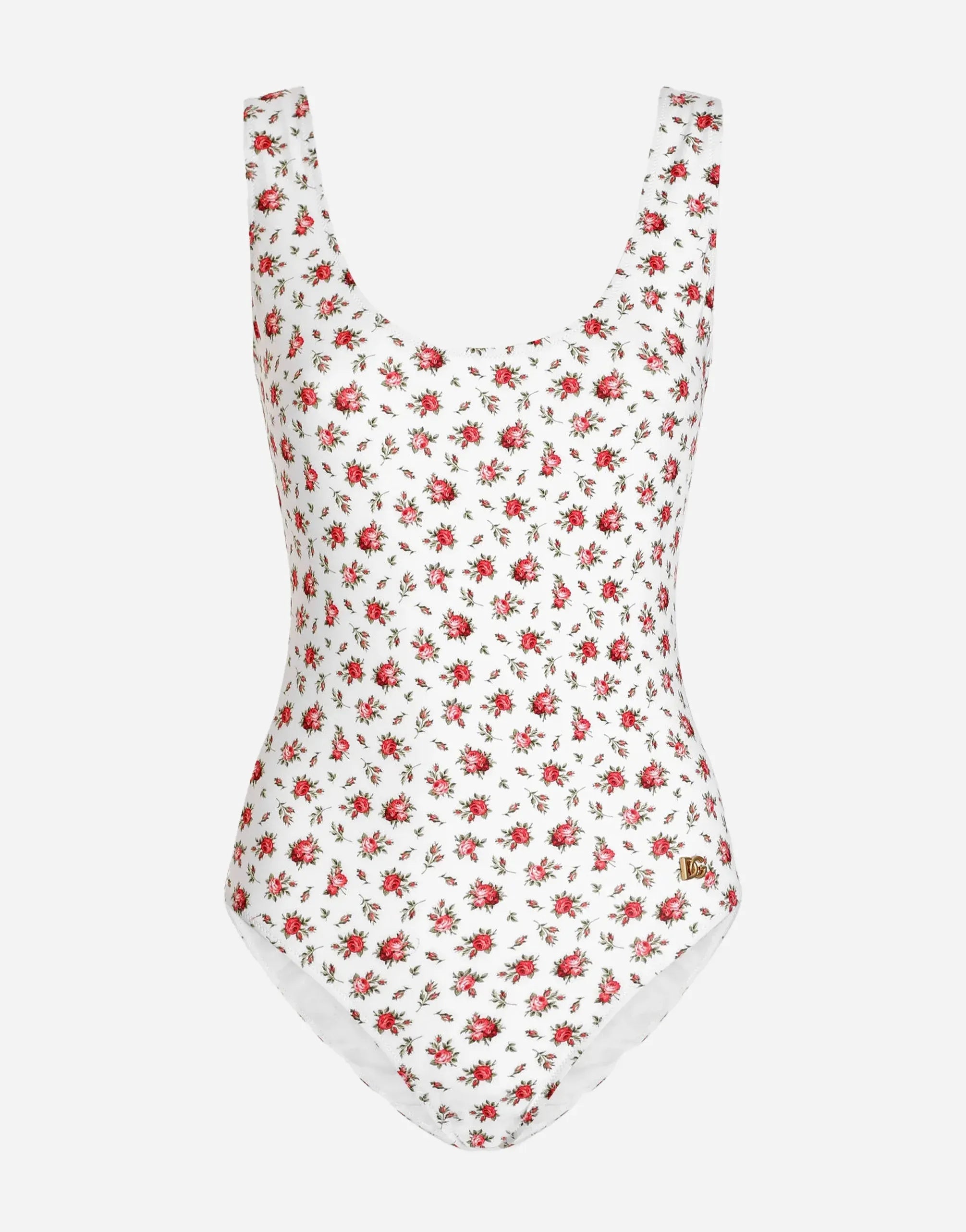 Dolce & Gabbana Rose-Print One-Piece Swimsuit