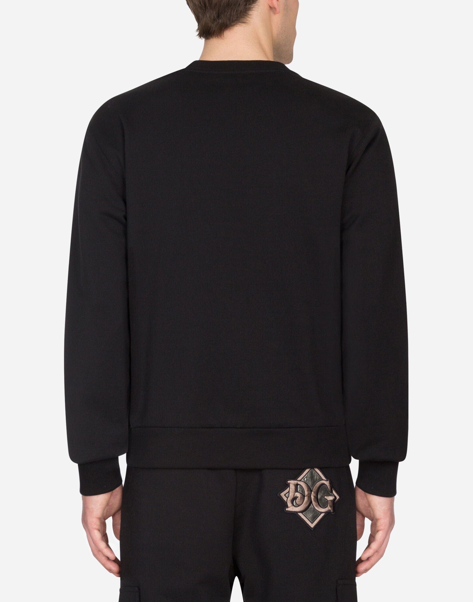 【Dolce & Gabbana】ラウンドネックスウェットシャツ Dolce & Gabbana ラウンドネックDGパッチスウェットシャツ