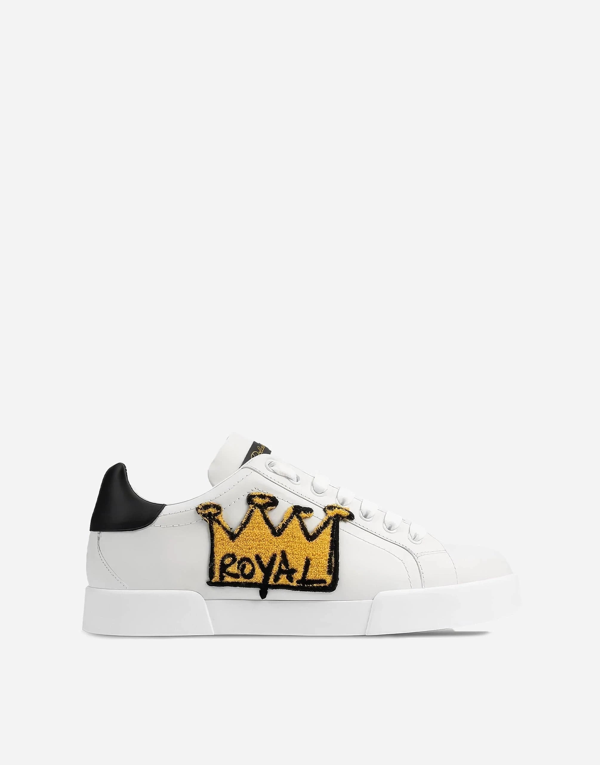 Dolce & Gabbana Royal Crown-Patch Portofino Sneakers