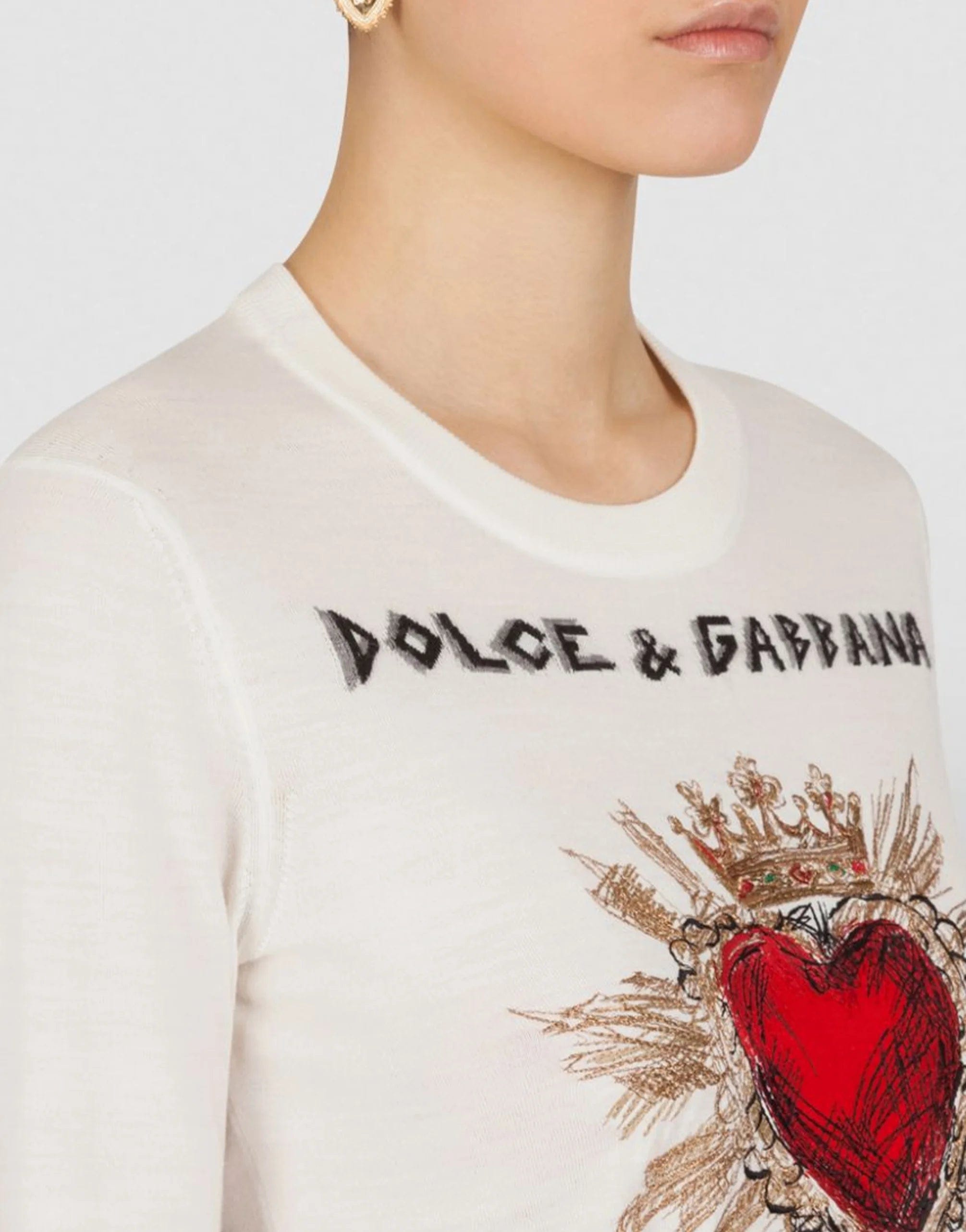 Dolce & Gabbana Royal Heart DNA Sweater