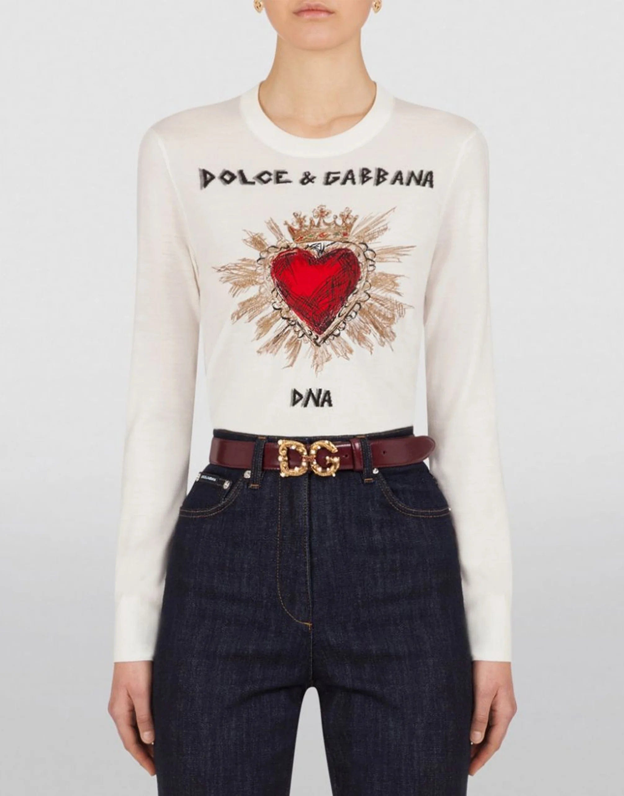 Dolce & Gabbana Royal Heart DNA Sweater