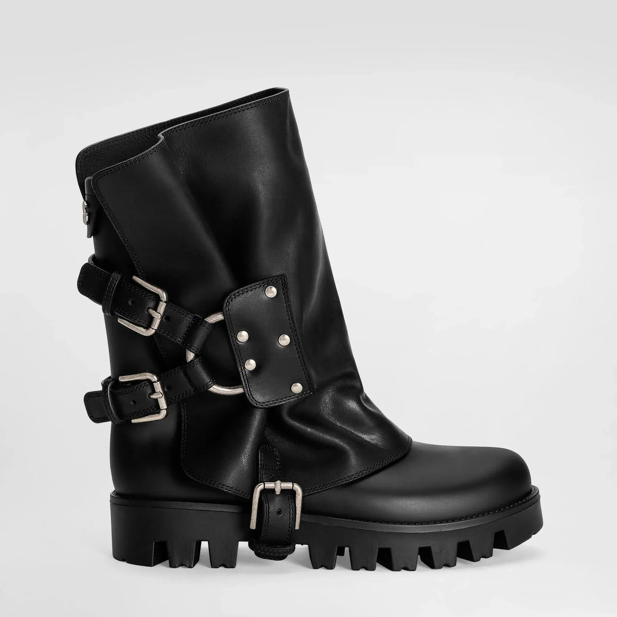 靴 Dolce&Gabbana - 2 Belted Side Zip Boots Dolce & Gabbana Rubber And Leather Ankle Boots | Sendegaro ZA