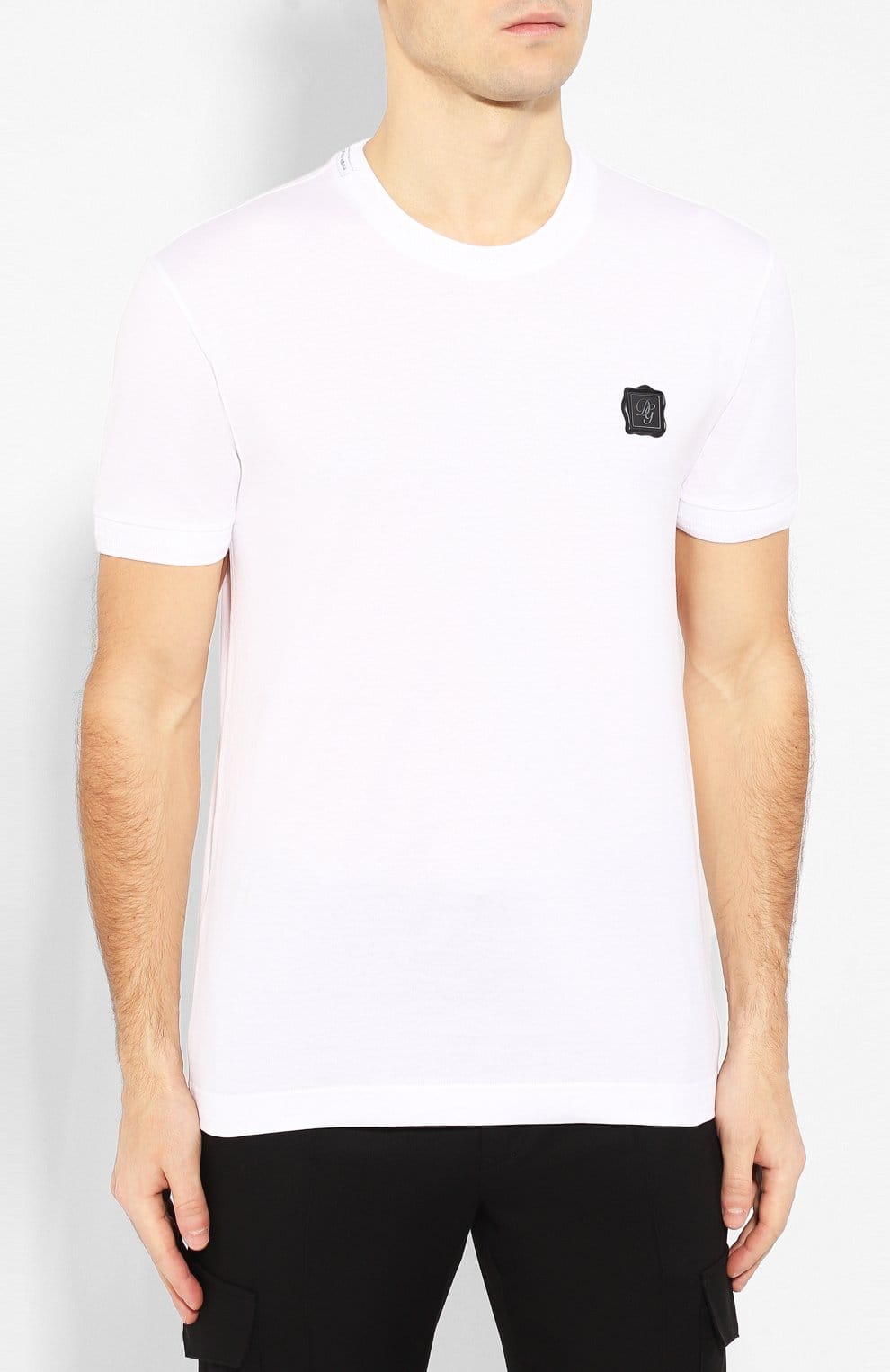 Dolce & Gabbana Rubber Logo Patch T-Shirt