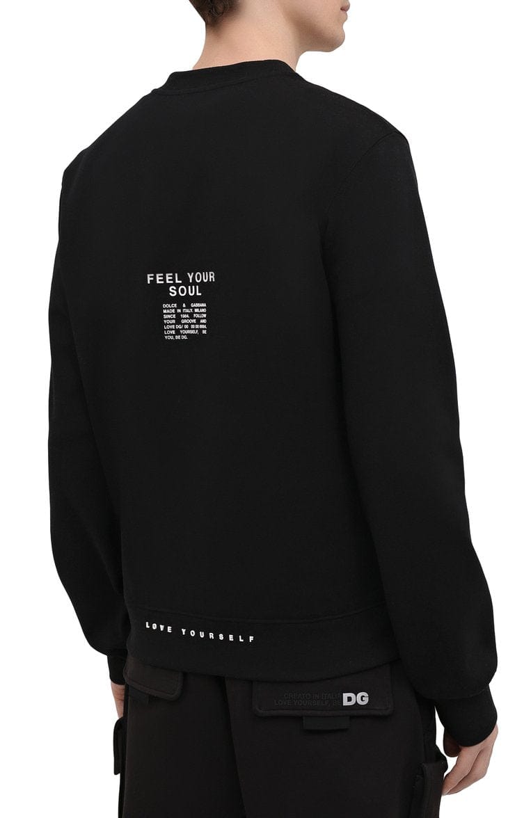 Dolce & Gabbana Rubberised Logo Sweatshirt