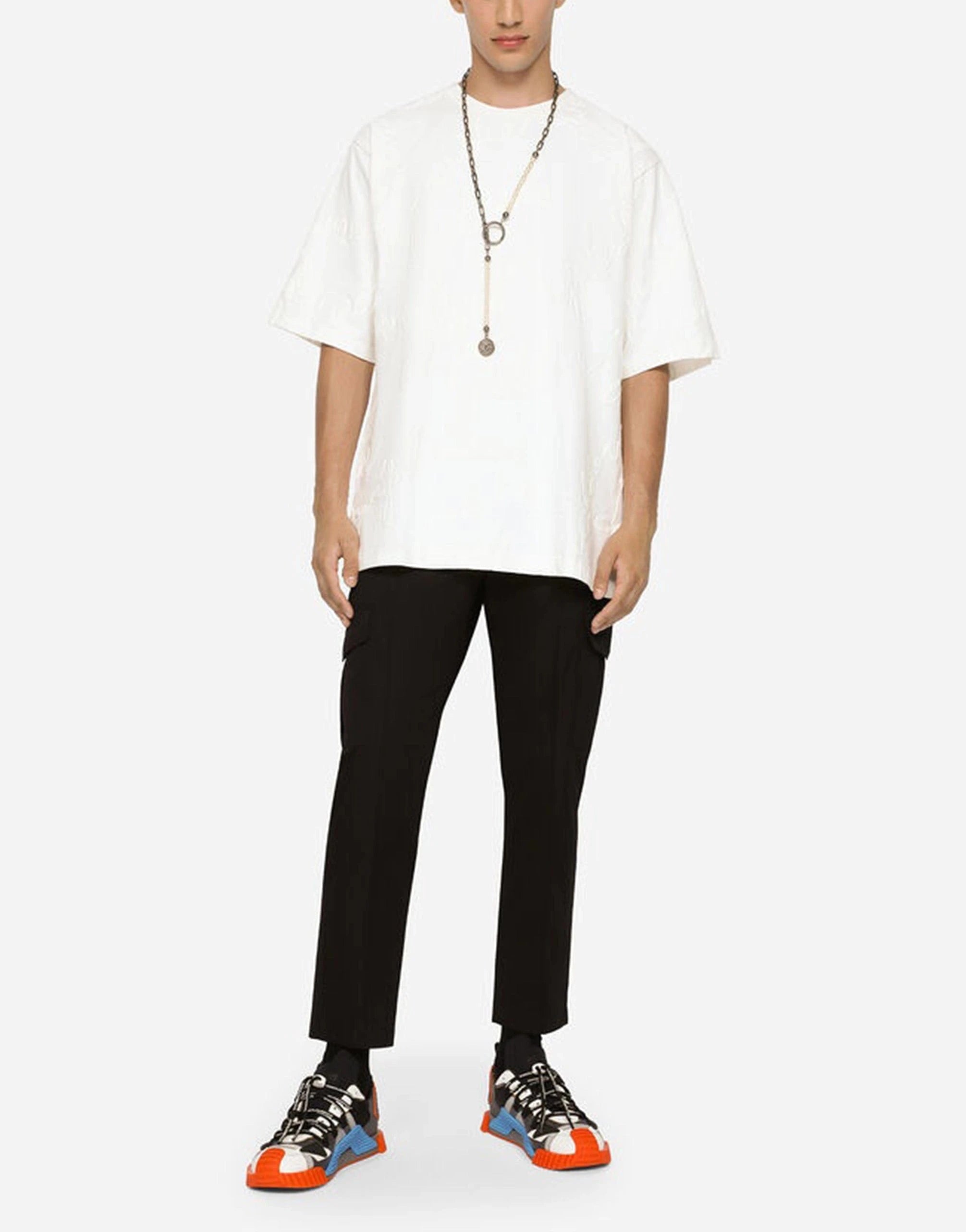 Dolce & Gabbana Rubberized DG Logo Cotton T-Shirt