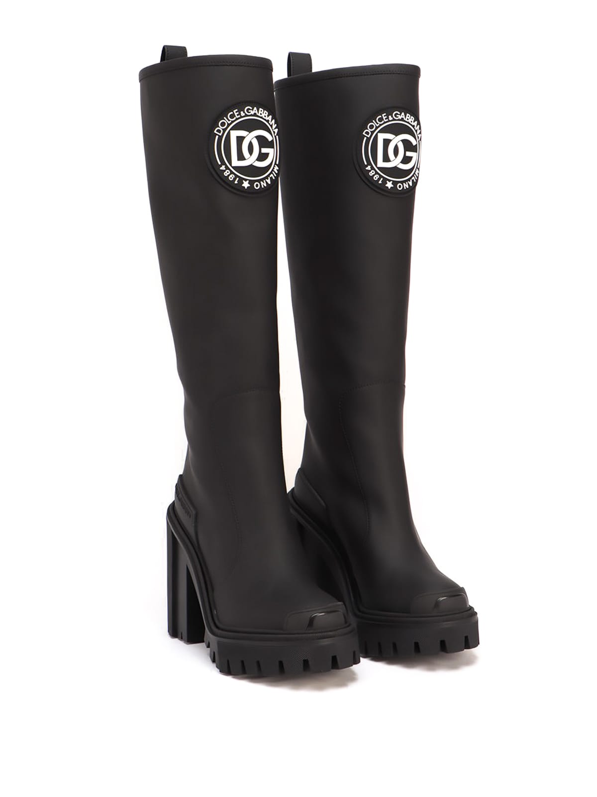 Dolce & Gabbana Rubberized Hi-Trekking Boots
