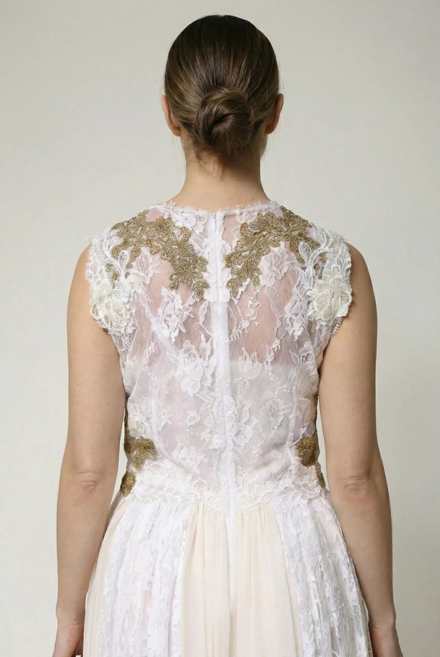 Dolce & Gabbana Sacred Heart Appliqué Lace Midi Dress