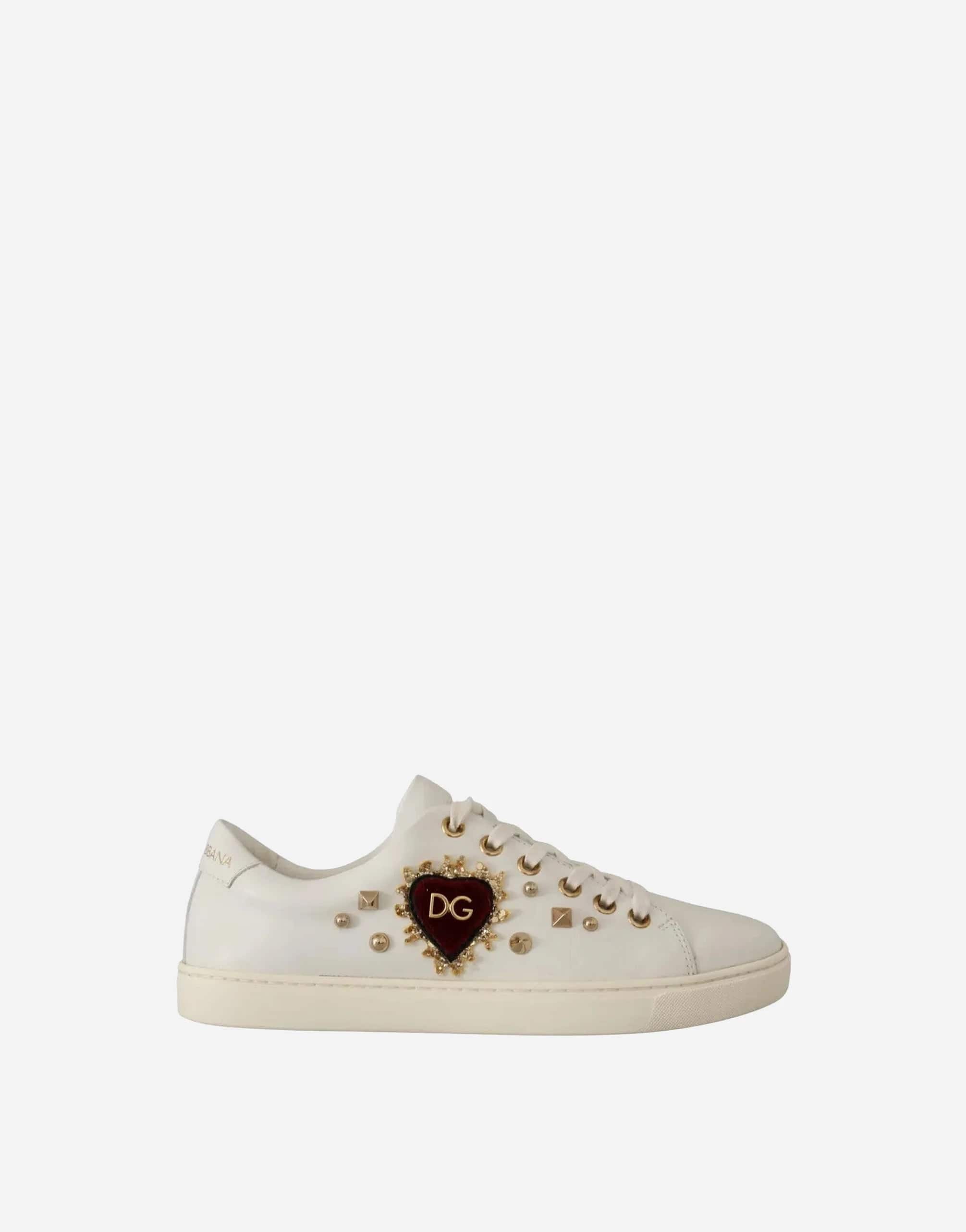 Dolce & Gabbana Sacred Heart Embellished Sneakers