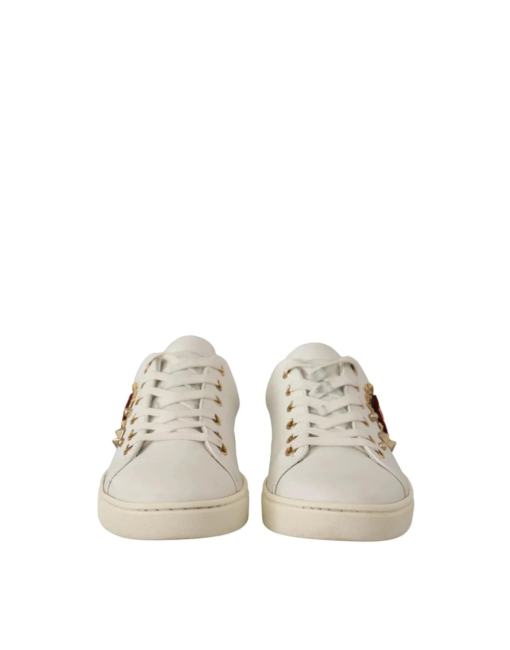 Dolce & Gabbana Sacred Heart Embellished Sneakers