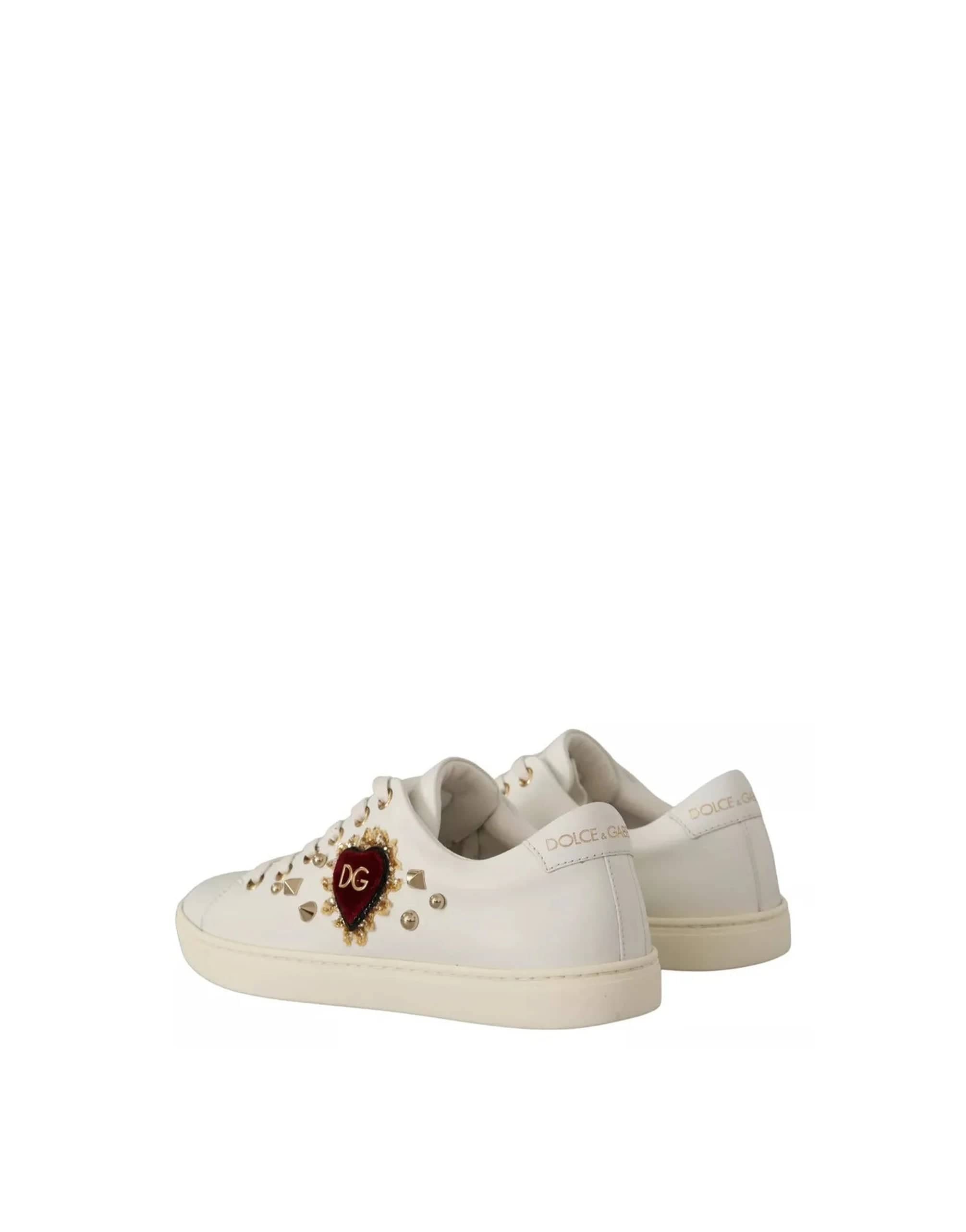 Dolce & Gabbana Sacred Heart Embellished Sneakers