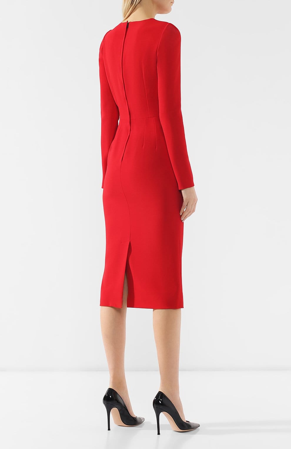 Dolce & Gabbana Sacred Heart Embroidery Midi Dress