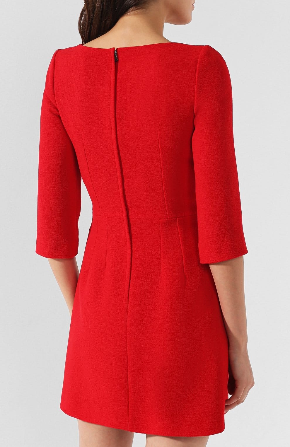 Dolce & Gabbana Sacred Heart Embroidery Wool Dress