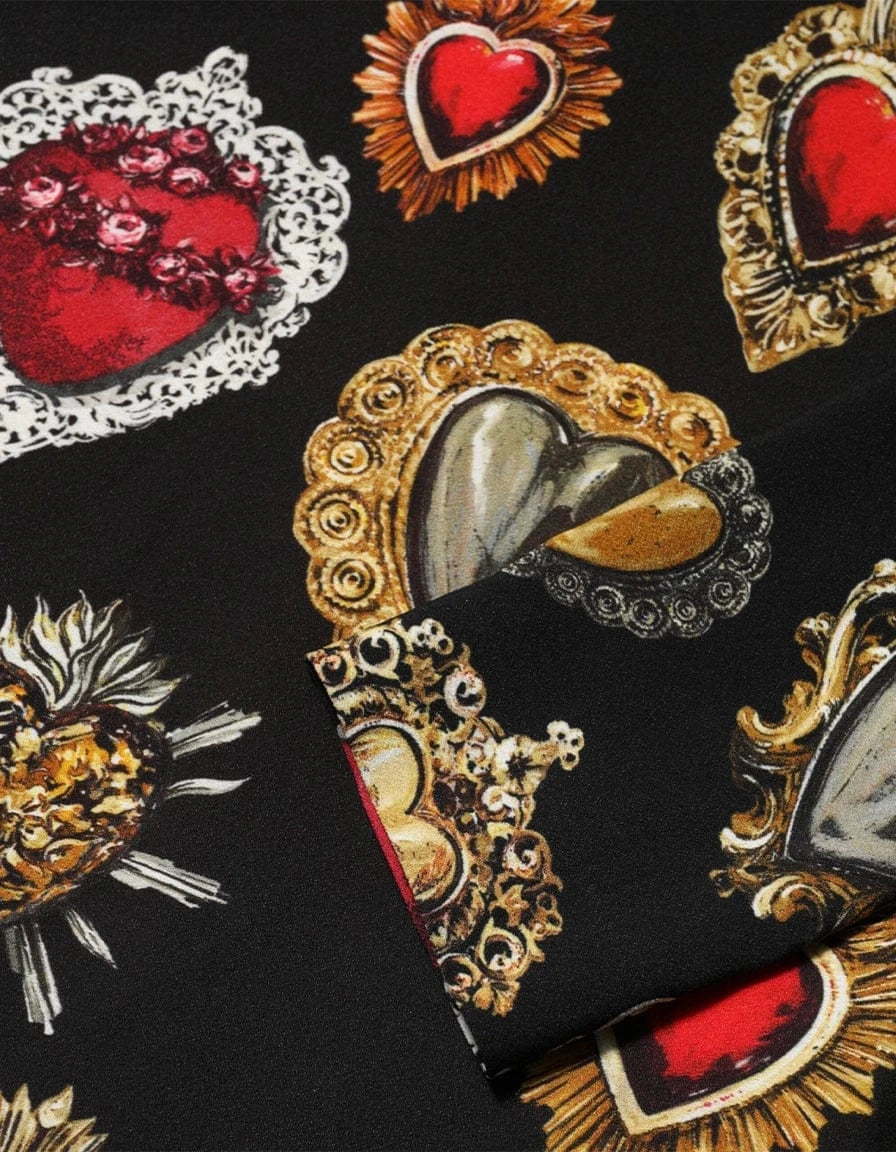 Dolce & Gabbana Sacred-Heart Print Long Sleeves Top