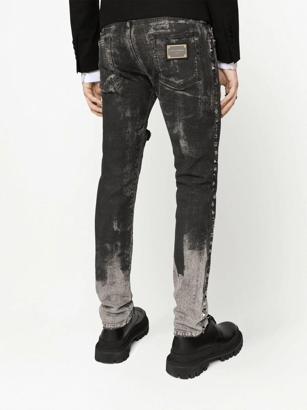 Dolce & Gabbana Safety-Pin Embellished Jeans | Sendegaro