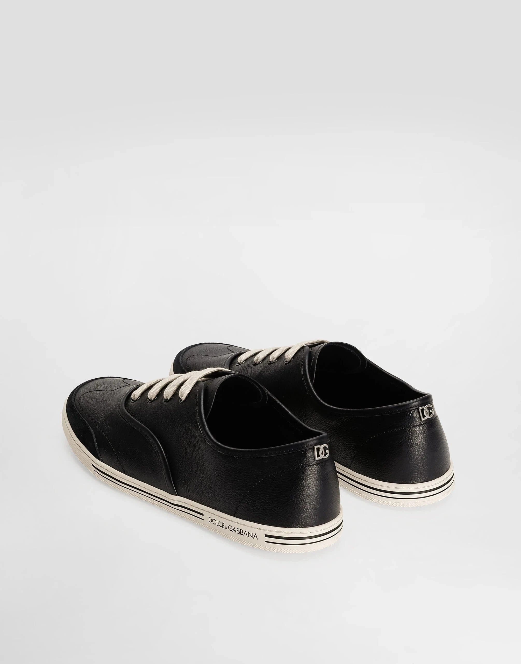 Dolce & Gabbana Saint Tropez Leather Sneakers | Sendegaro US