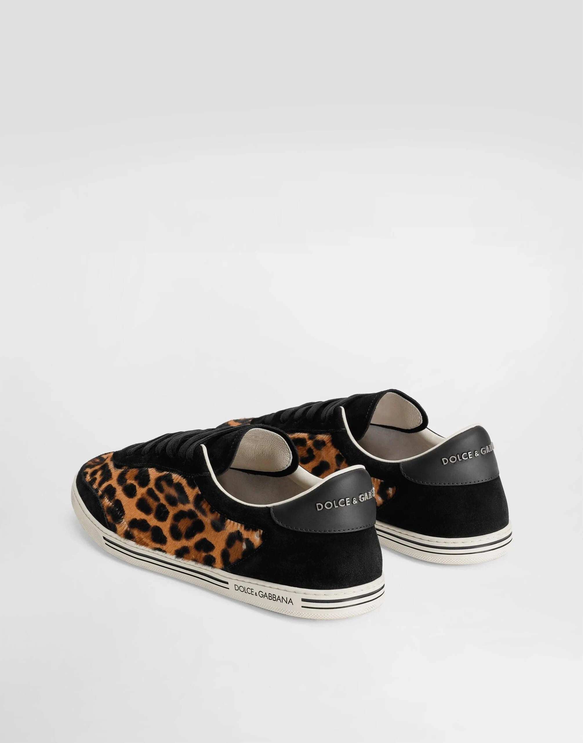 Dolce & Gabbana Saint Tropez Leopard-Print Sneakers