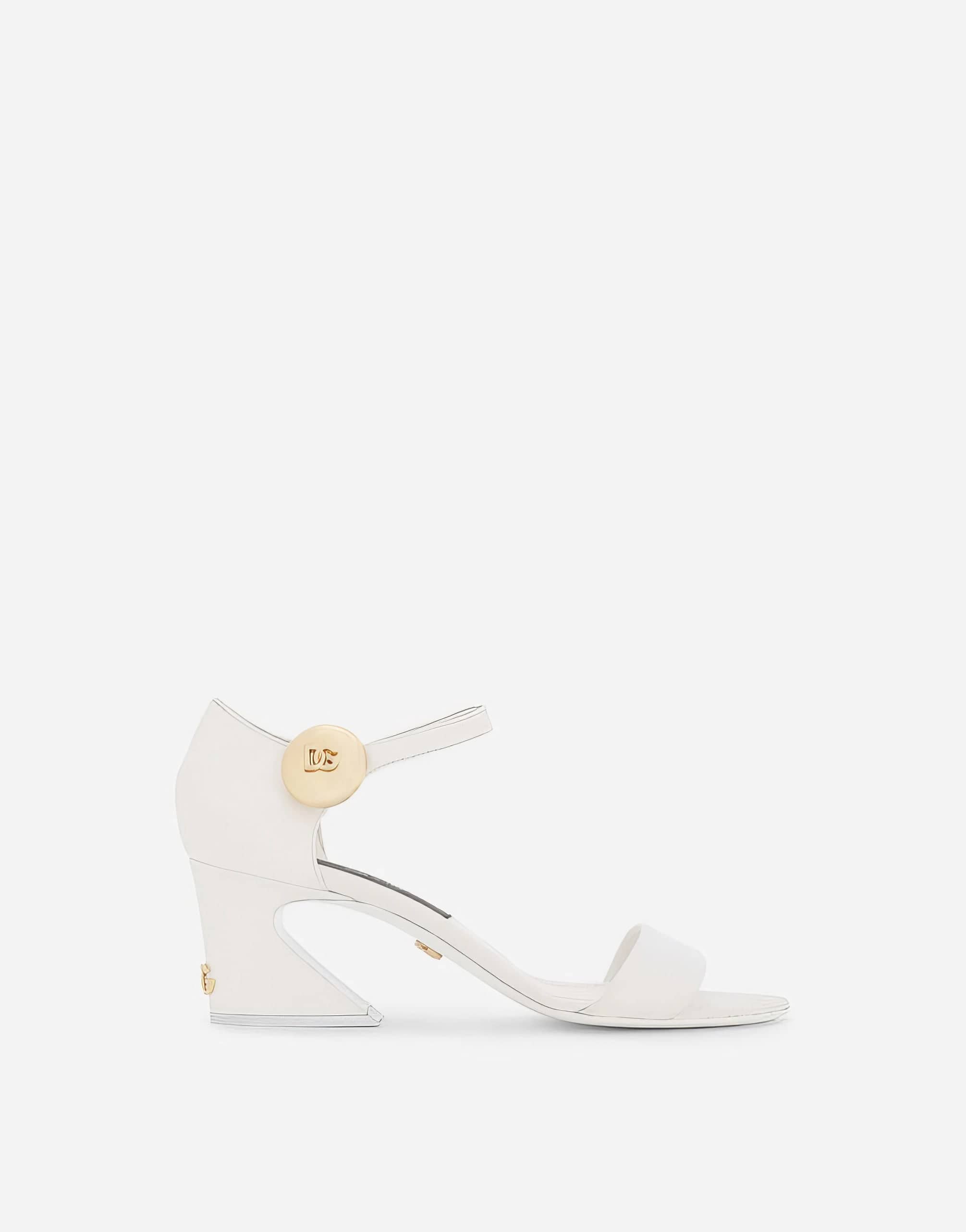 Dolce & Gabbana Sandals With Geometric Heel