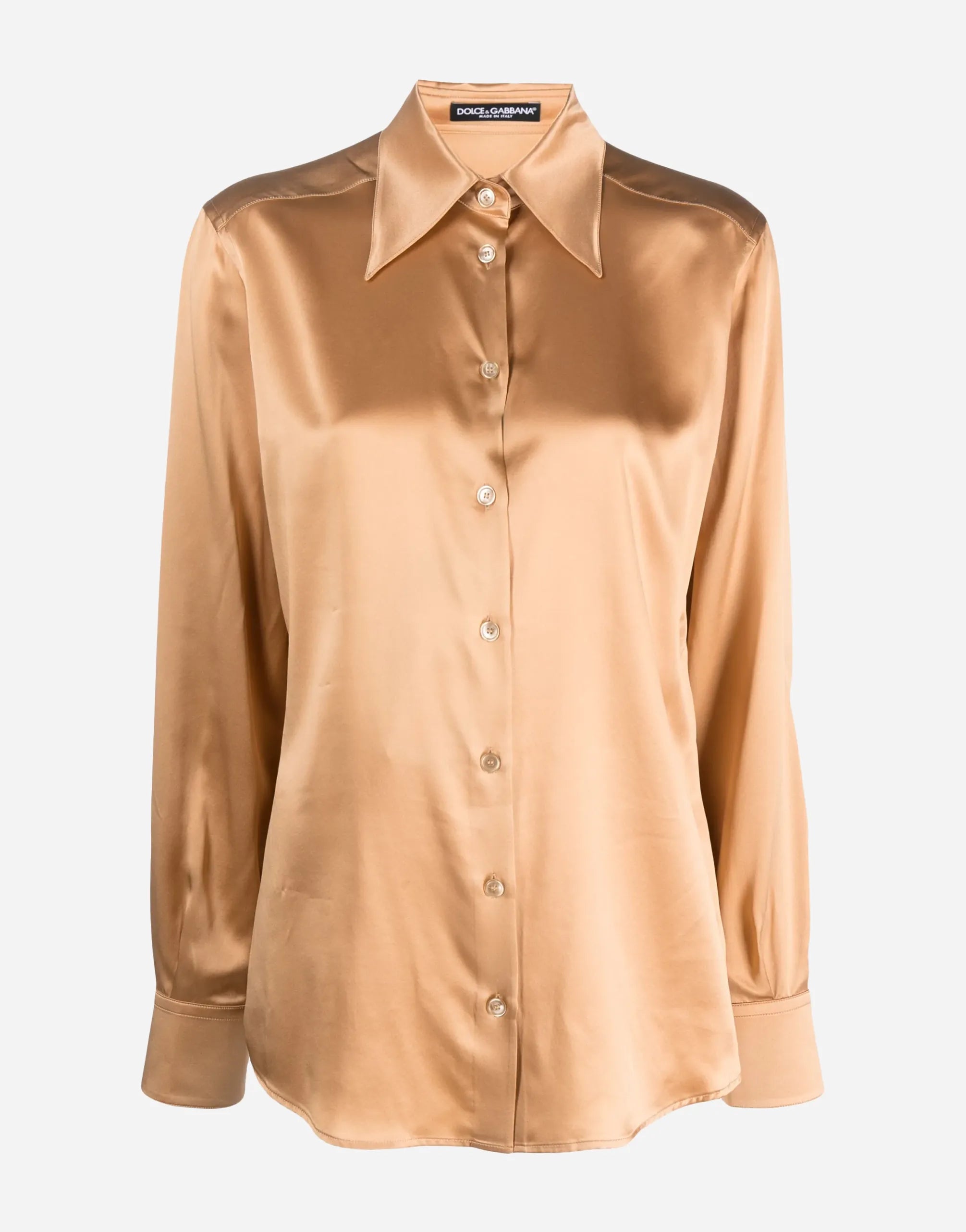 Dolce & Gabbana Satin-Finish Silk Shirt
