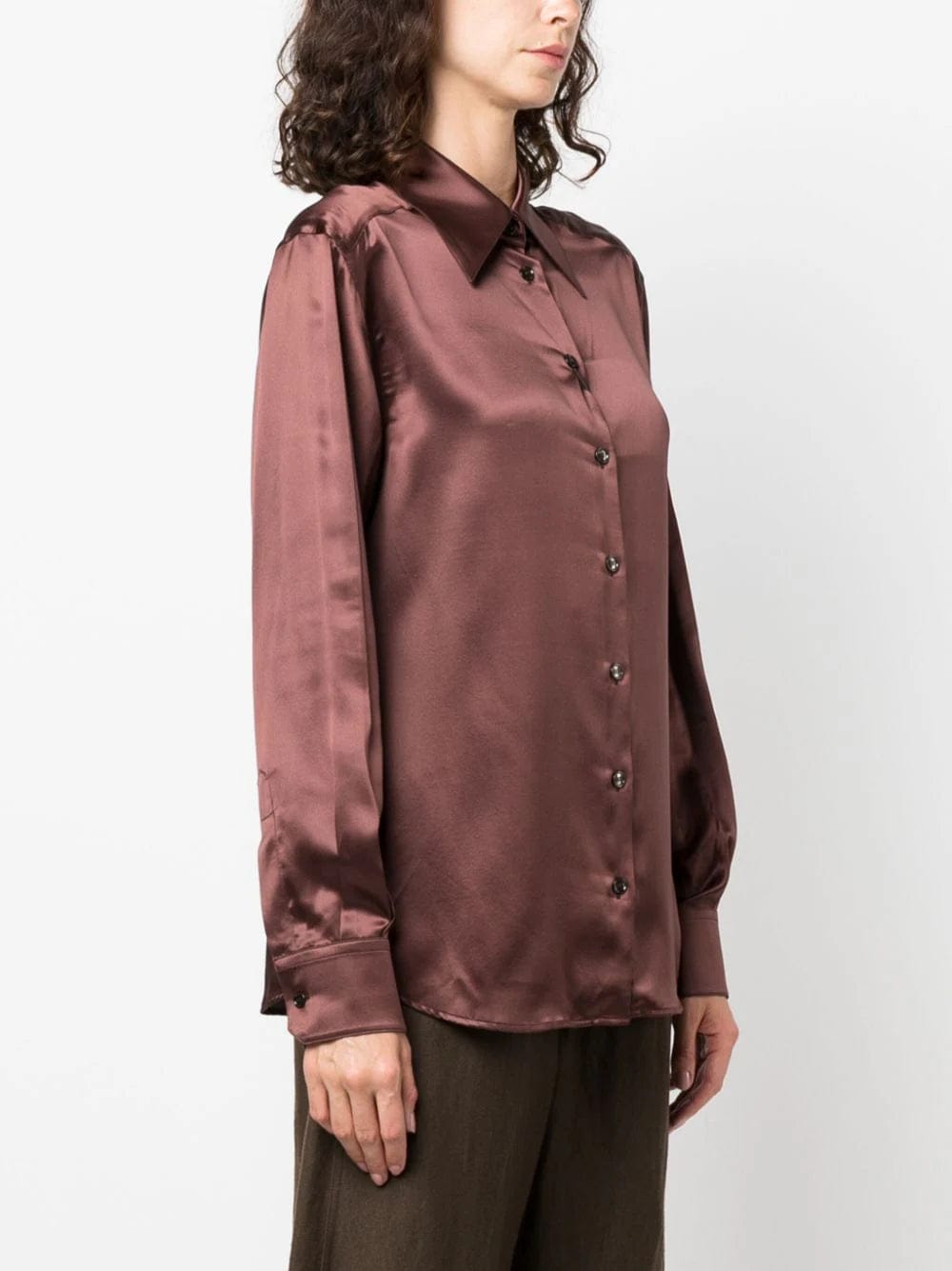 Dolce & Gabbana Satin-Finish Silk Shirt