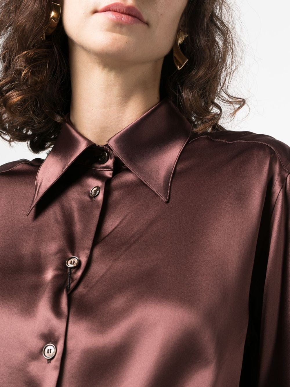 Dolce & Gabbana Satin-Finish Silk Shirt