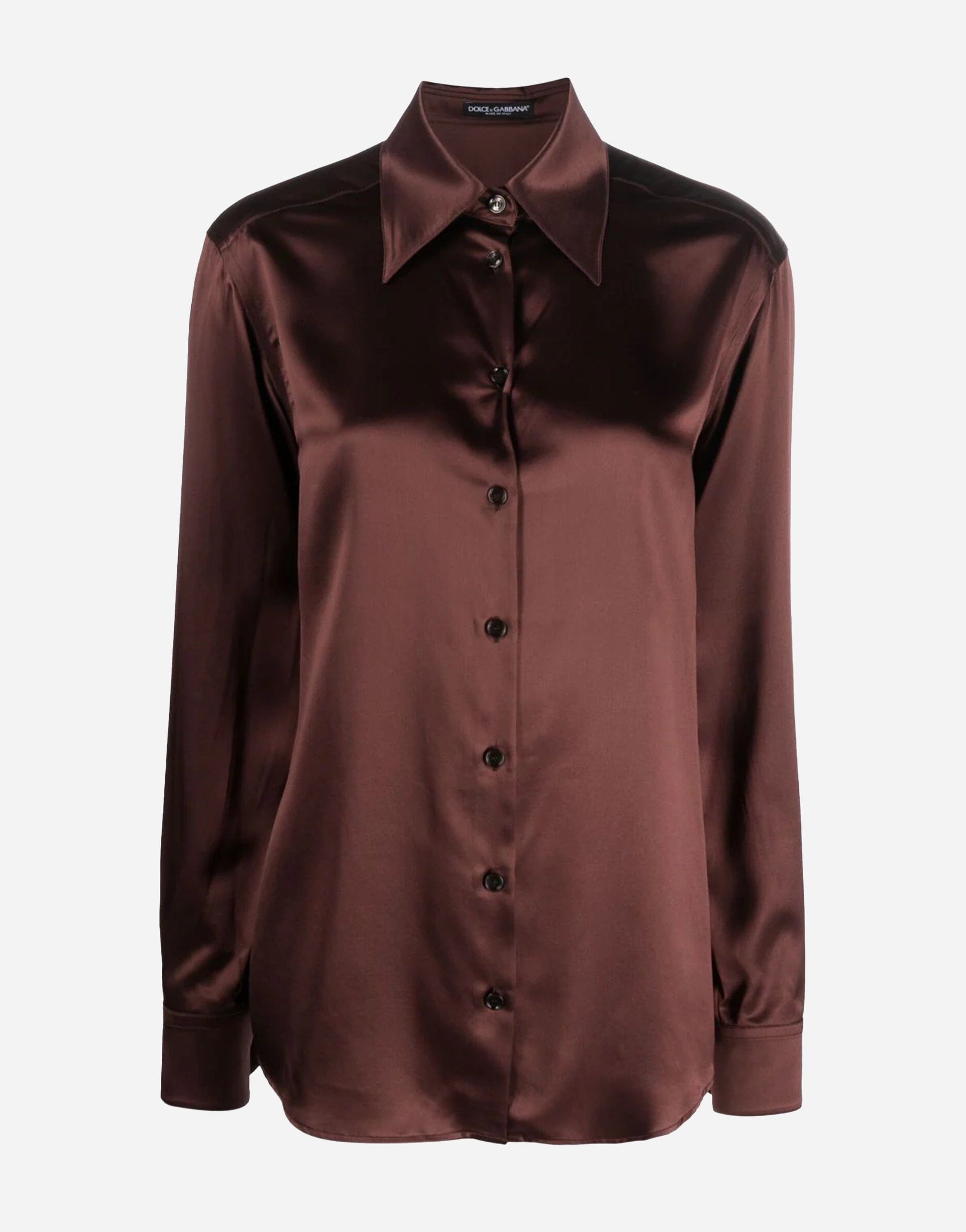 Dolce & Gabbana Satin-Finish Silk Shirt