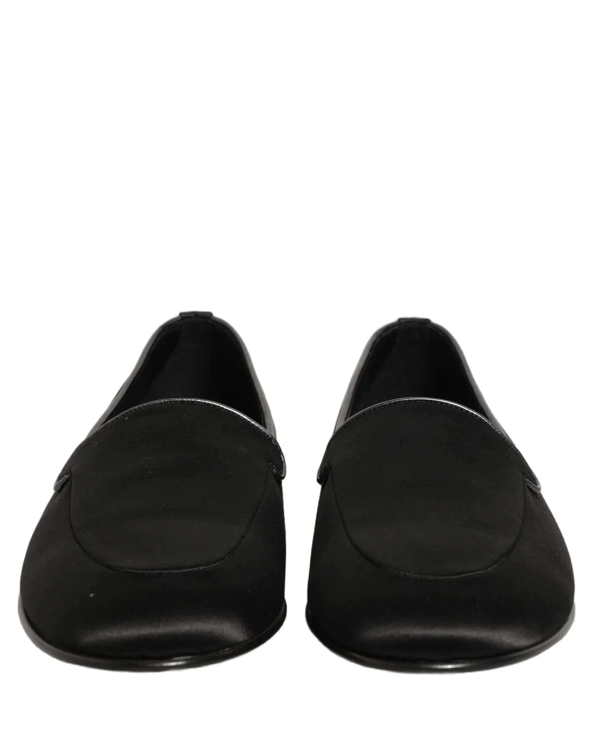 Dolce & Gabbana Satin Logo Loafers - alternate view
