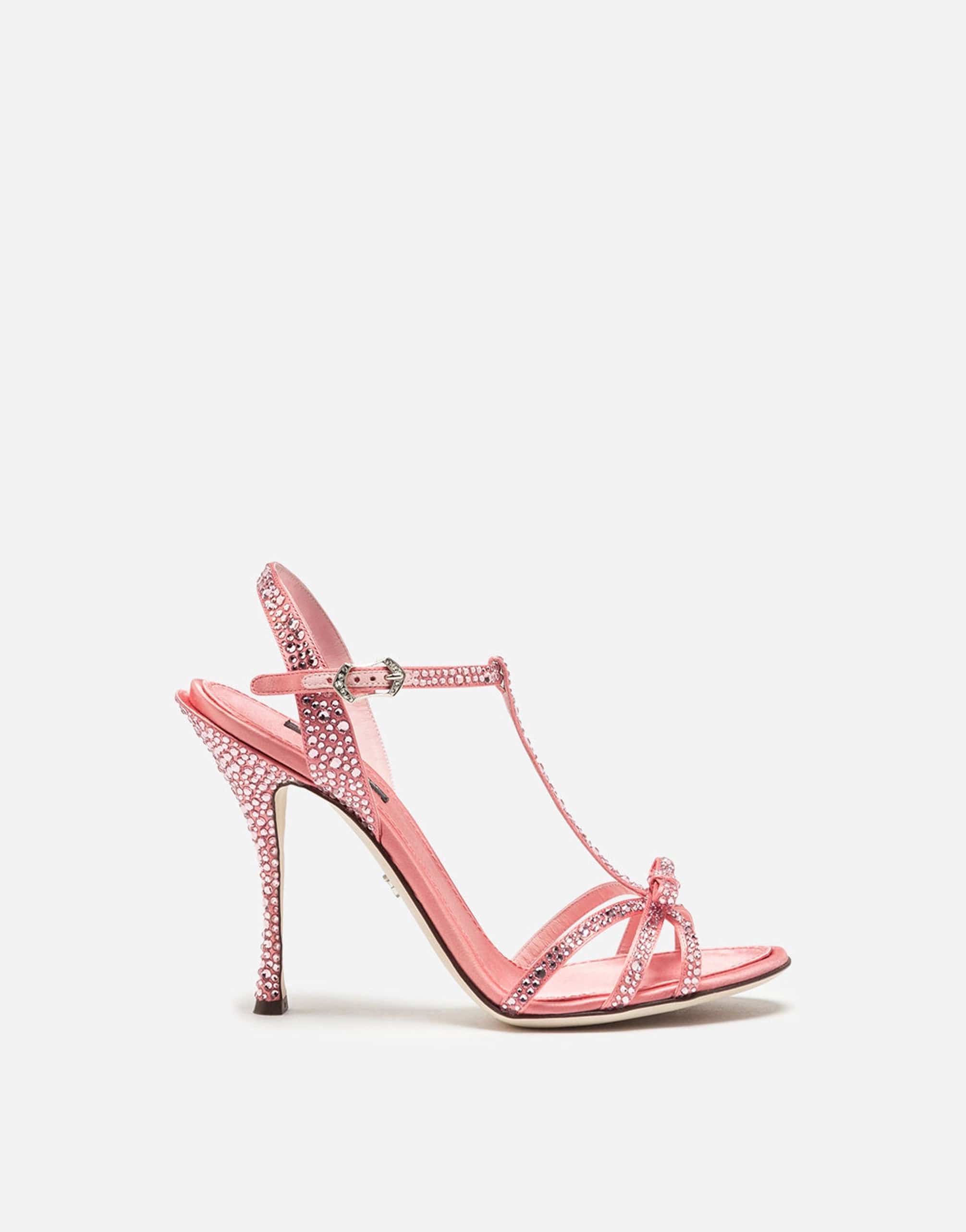 Dolce & Gabbana Satin Sandals With Crystals