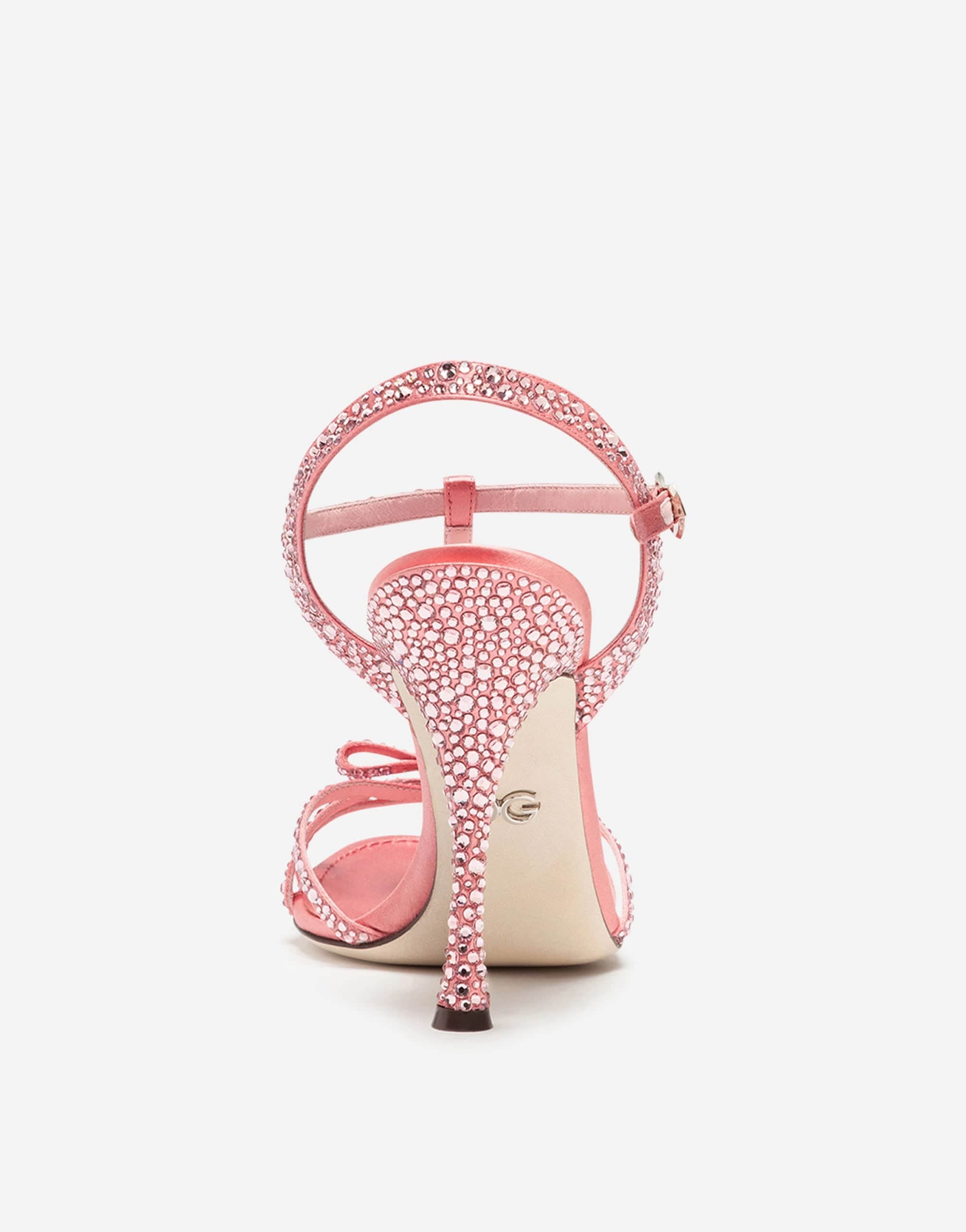 Dolce & Gabbana Satin Sandals With Crystals