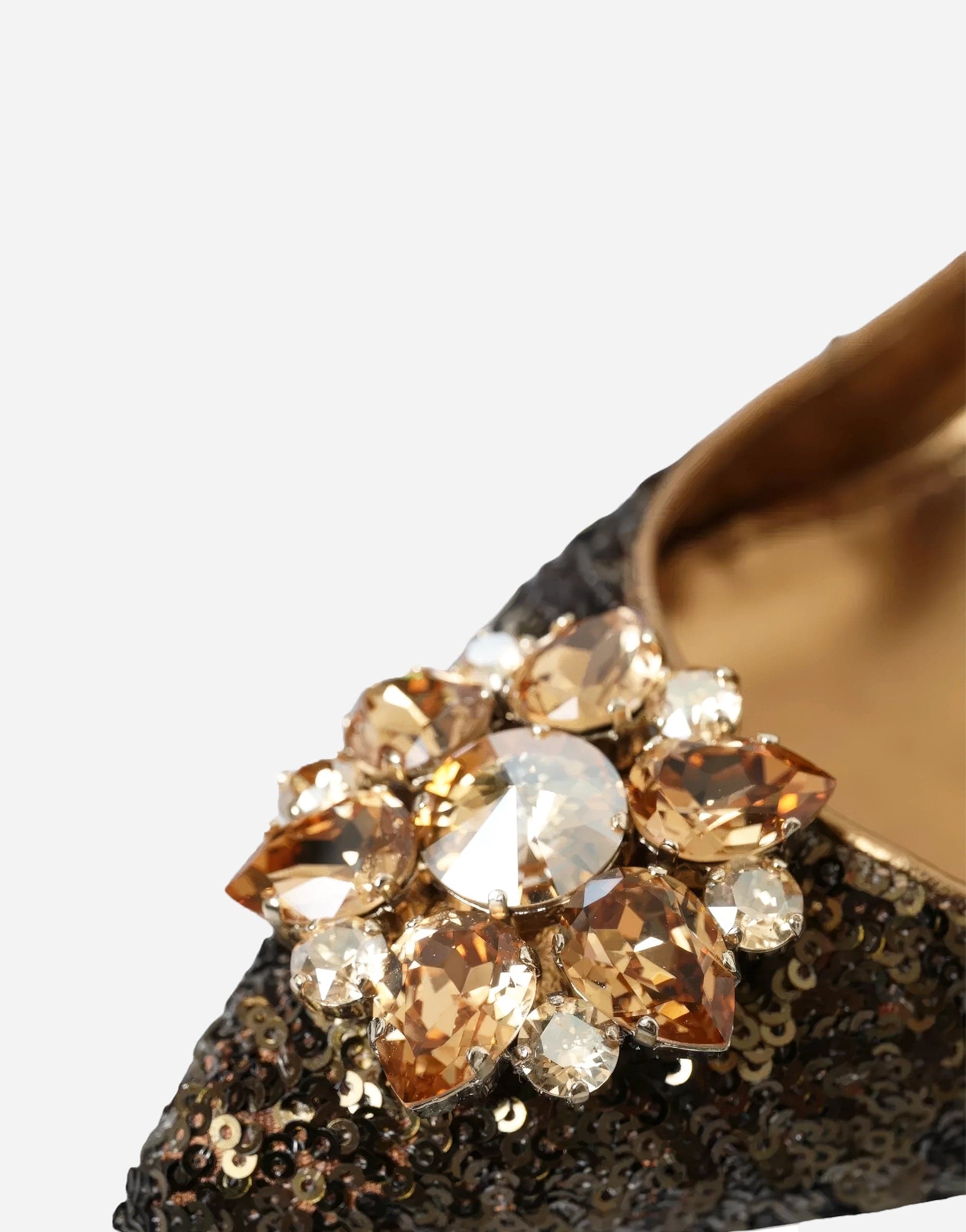 Dolce & Gabbana Sequin Bellucci Pumps With Crystal Embellishments