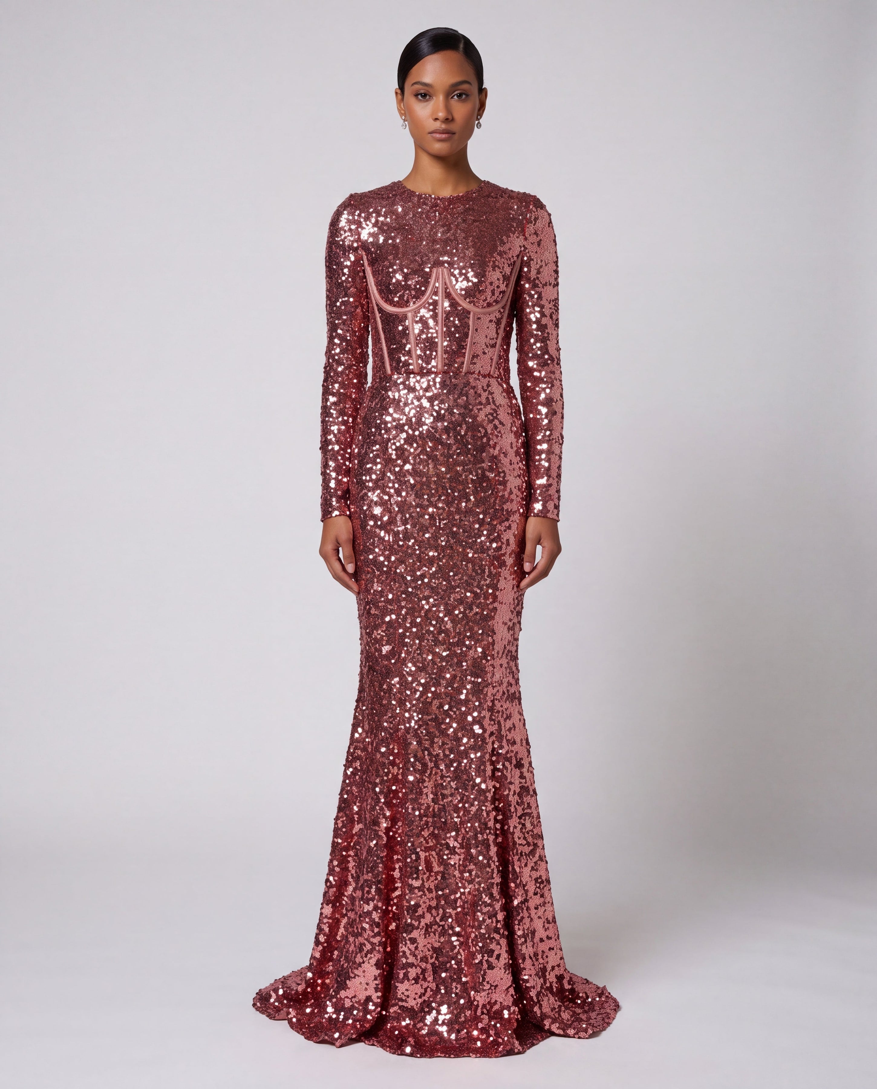 Dolce & Gabbana Sequin Corset Mermaid Evening Gown - alternate view