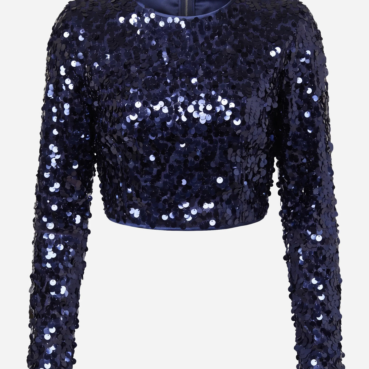 Dolce & Gabbana スパンコール 長袖 クロップトップ | Sendegaro JP