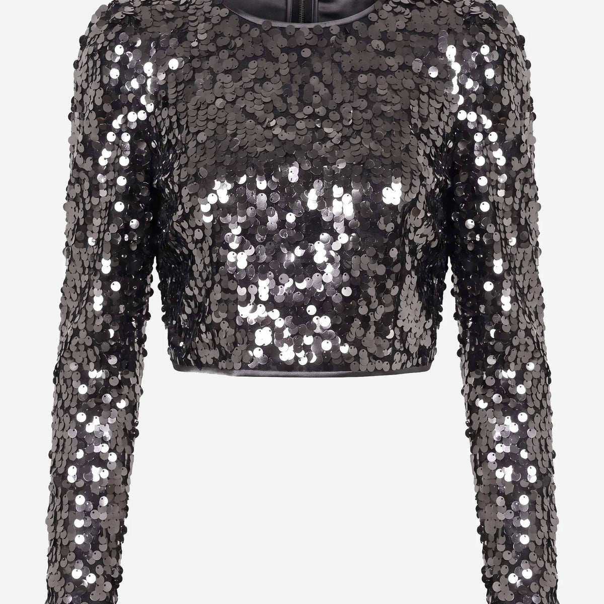 ドルガバ　スパンコールチューブトップ Dolce & Gabbana スパンコール長袖クロップトップ | Sendegaro JP
