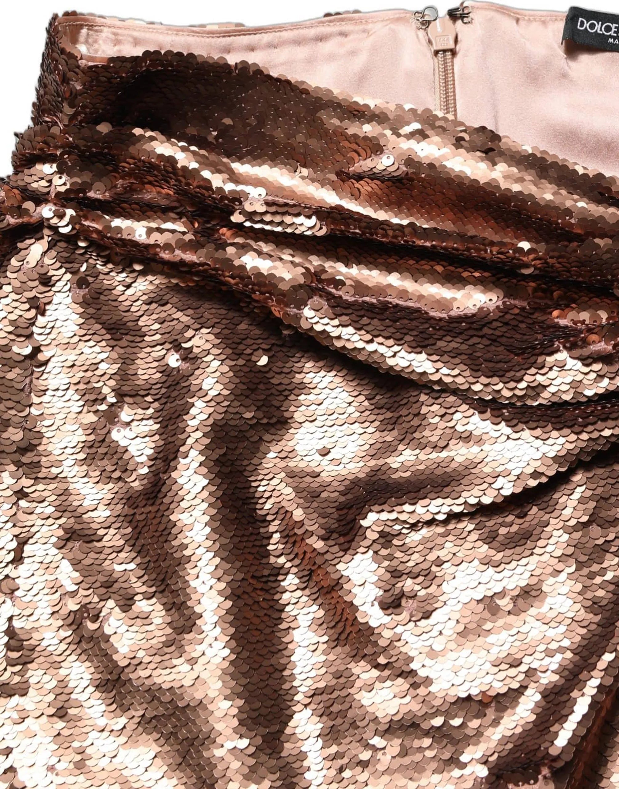 Dolce & Gabbana Sequin Maxi Skirt Side Slit