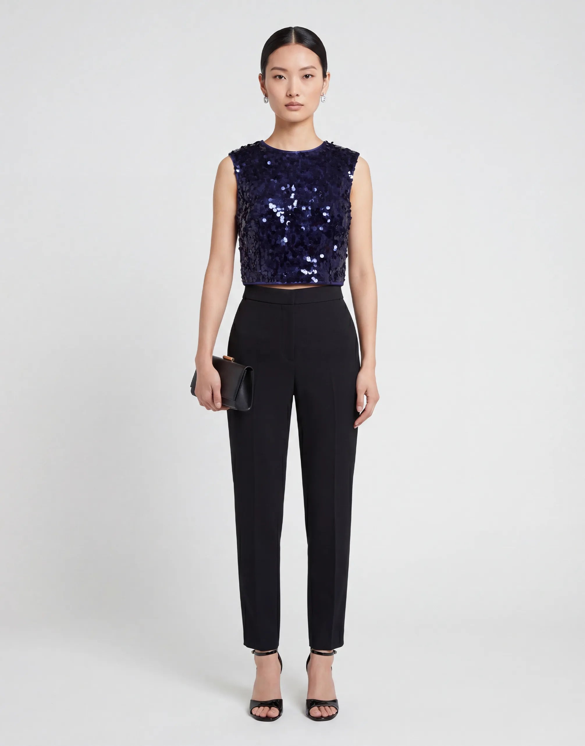 Dolce & Gabbana Sequin Sleeveless Crop Top - alternate view