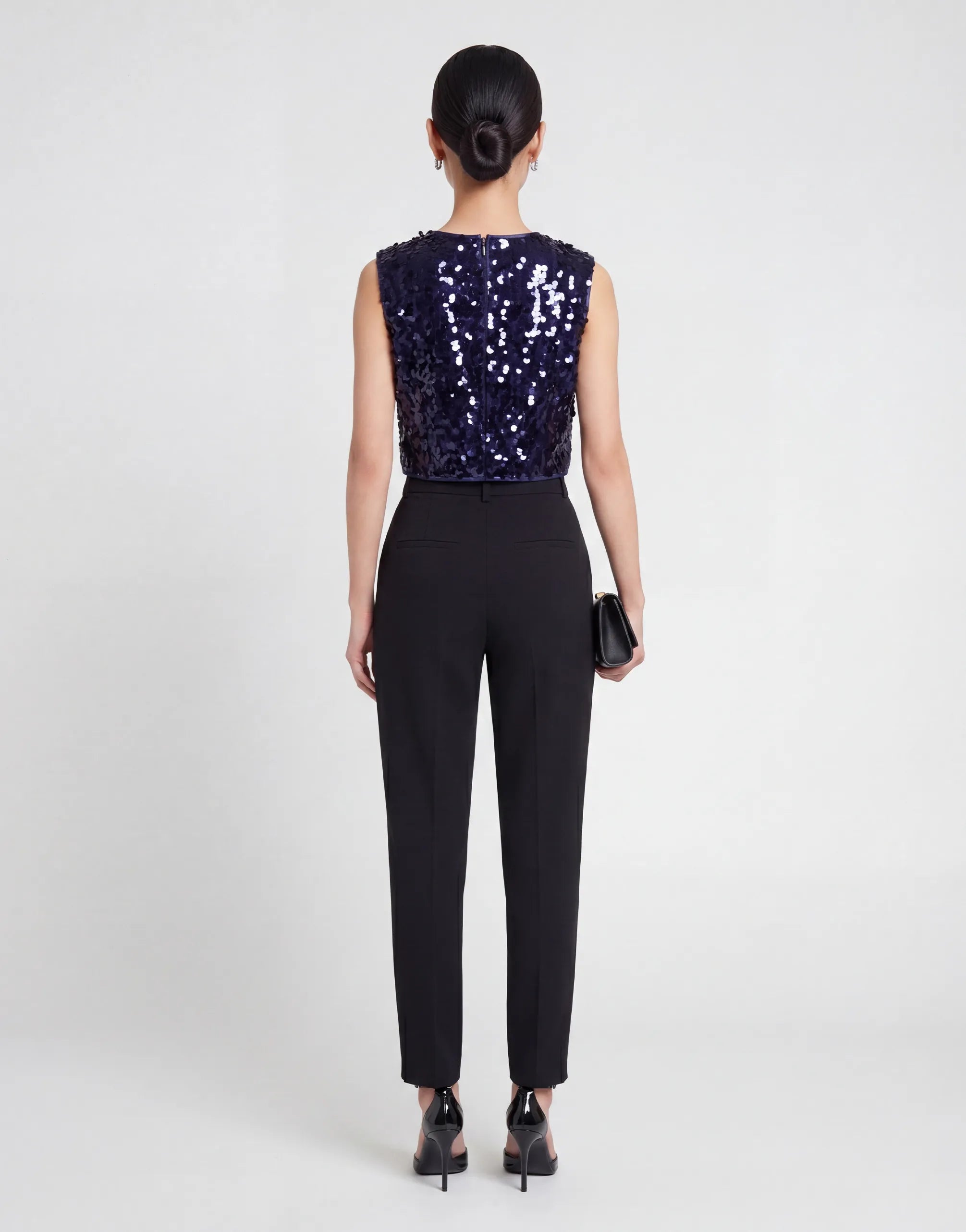 Dolce & Gabbana Dolce & Gabbana Sequin Sleeveless Crop Top