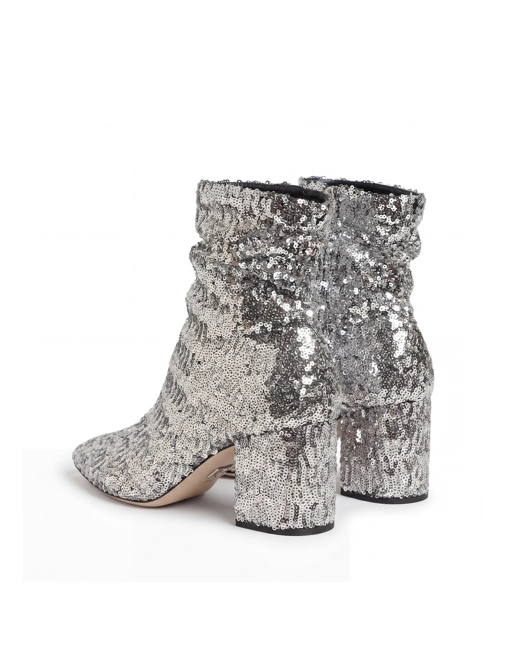 Dolce & Gabbana Sequin Slouch Ankle Boots